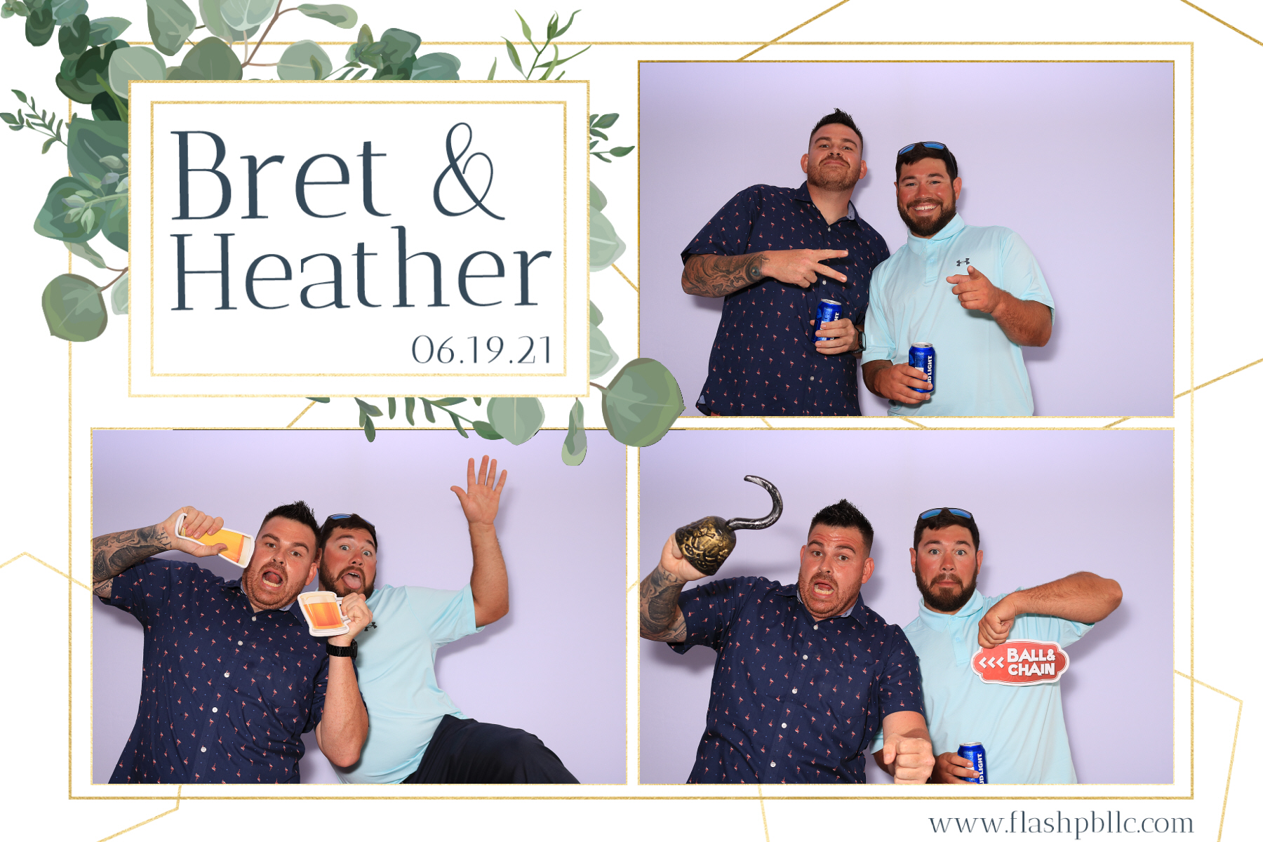 Bret & Heather Bennett | View more photos from the event at v1.boothgallery.com/u/Flash-Photo-Booths/Bret-Heather-Bennett