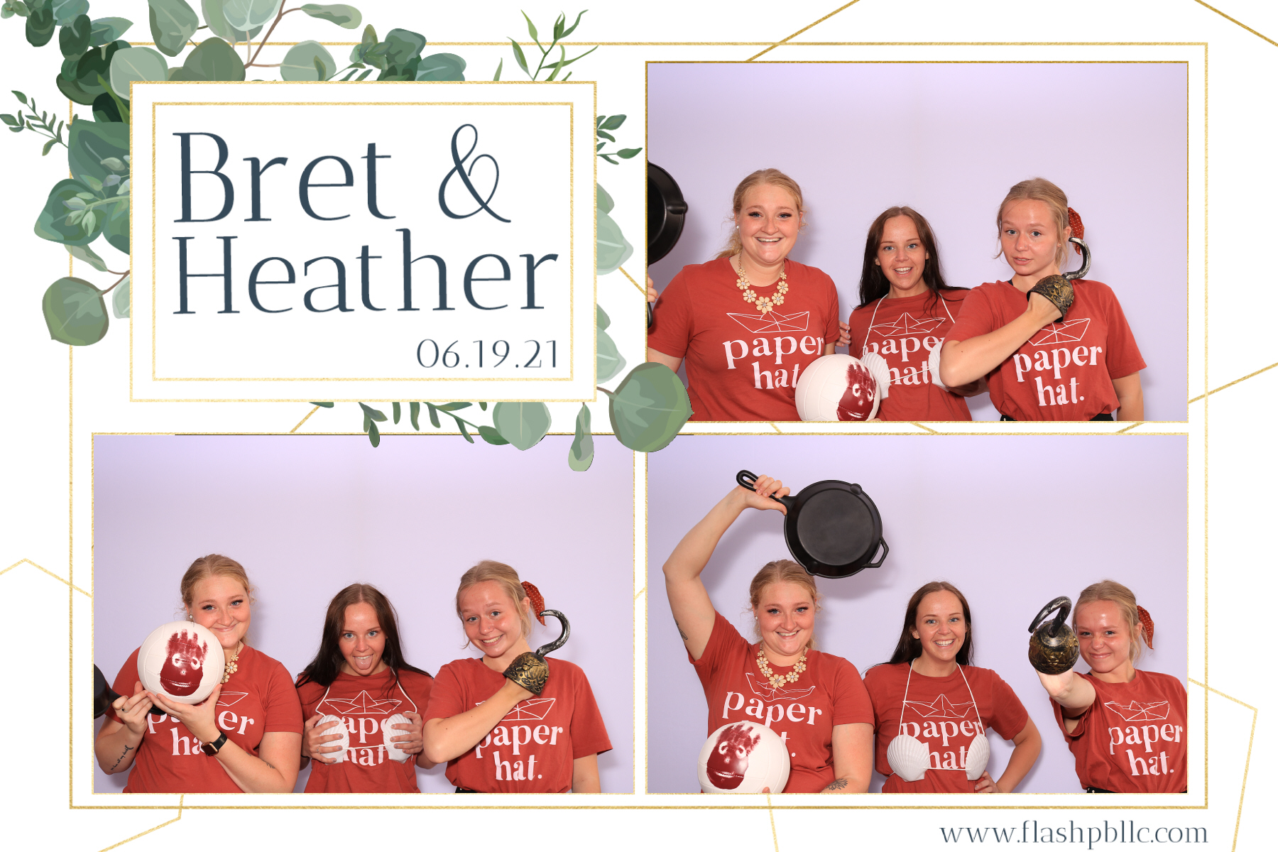 Bret & Heather Bennett | View more photos from the event at v1.boothgallery.com/u/Flash-Photo-Booths/Bret-Heather-Bennett