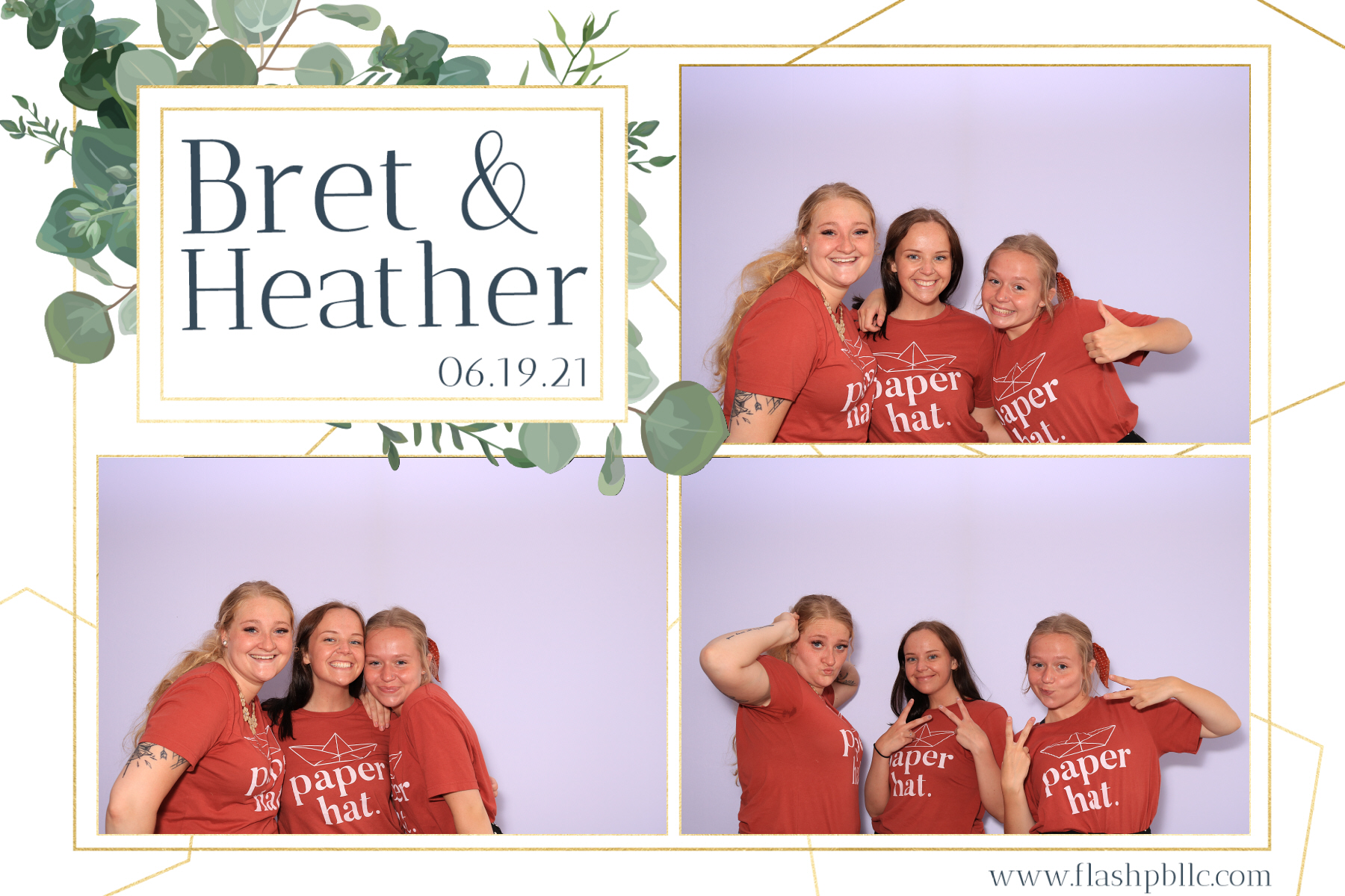 Bret & Heather Bennett | View more photos from the event at v1.boothgallery.com/u/Flash-Photo-Booths/Bret-Heather-Bennett