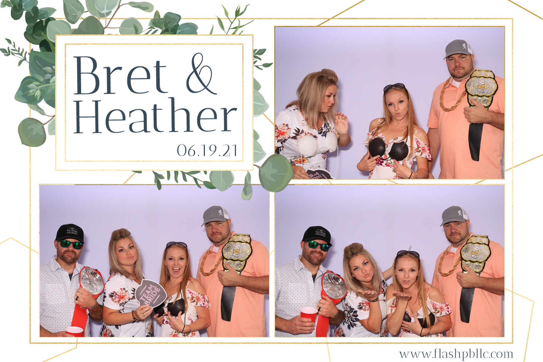 Bret & Heather Bennett | View more photos from the event at v1.boothgallery.com/u/Flash-Photo-Booths/Bret-Heather-Bennett