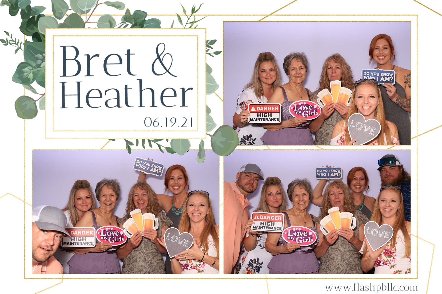 Bret & Heather Bennett | View more photos from the event at v1.boothgallery.com/u/Flash-Photo-Booths/Bret-Heather-Bennett