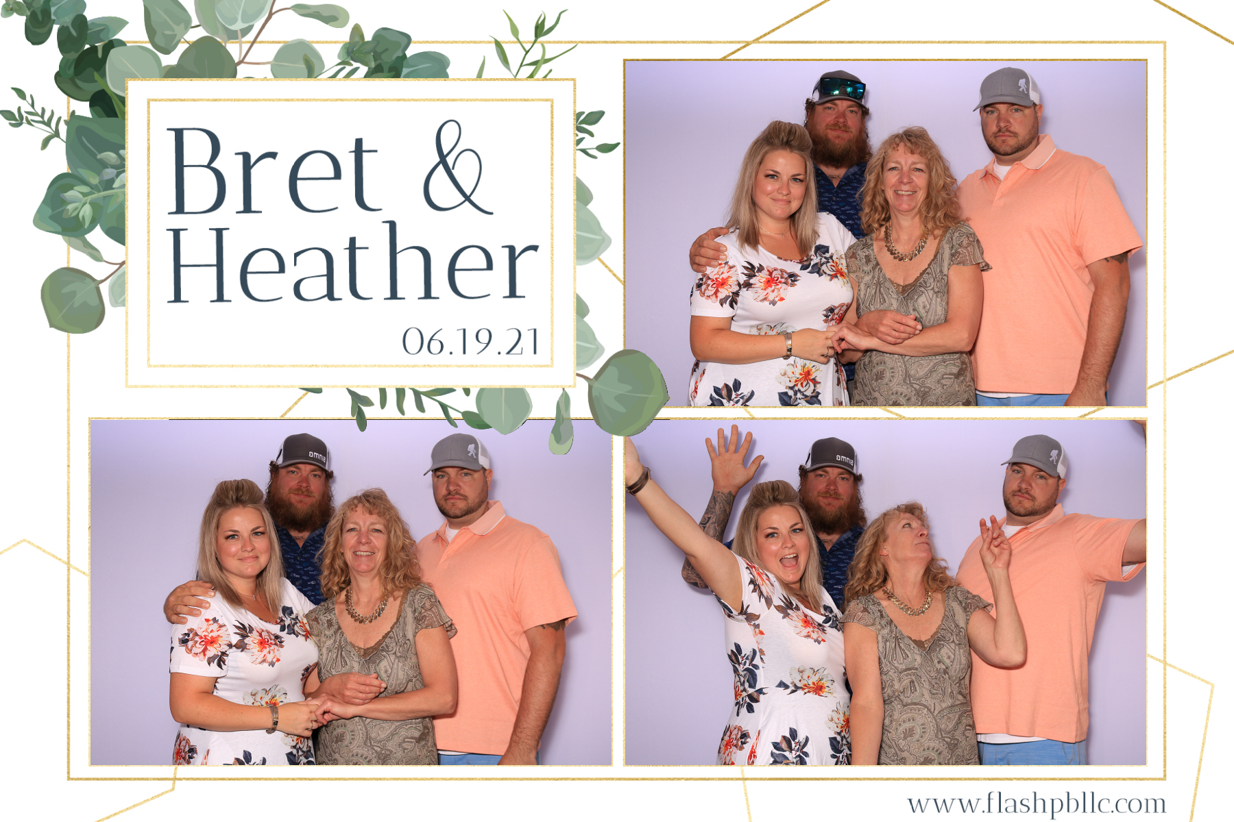 Bret & Heather Bennett | View more photos from the event at v1.boothgallery.com/u/Flash-Photo-Booths/Bret-Heather-Bennett