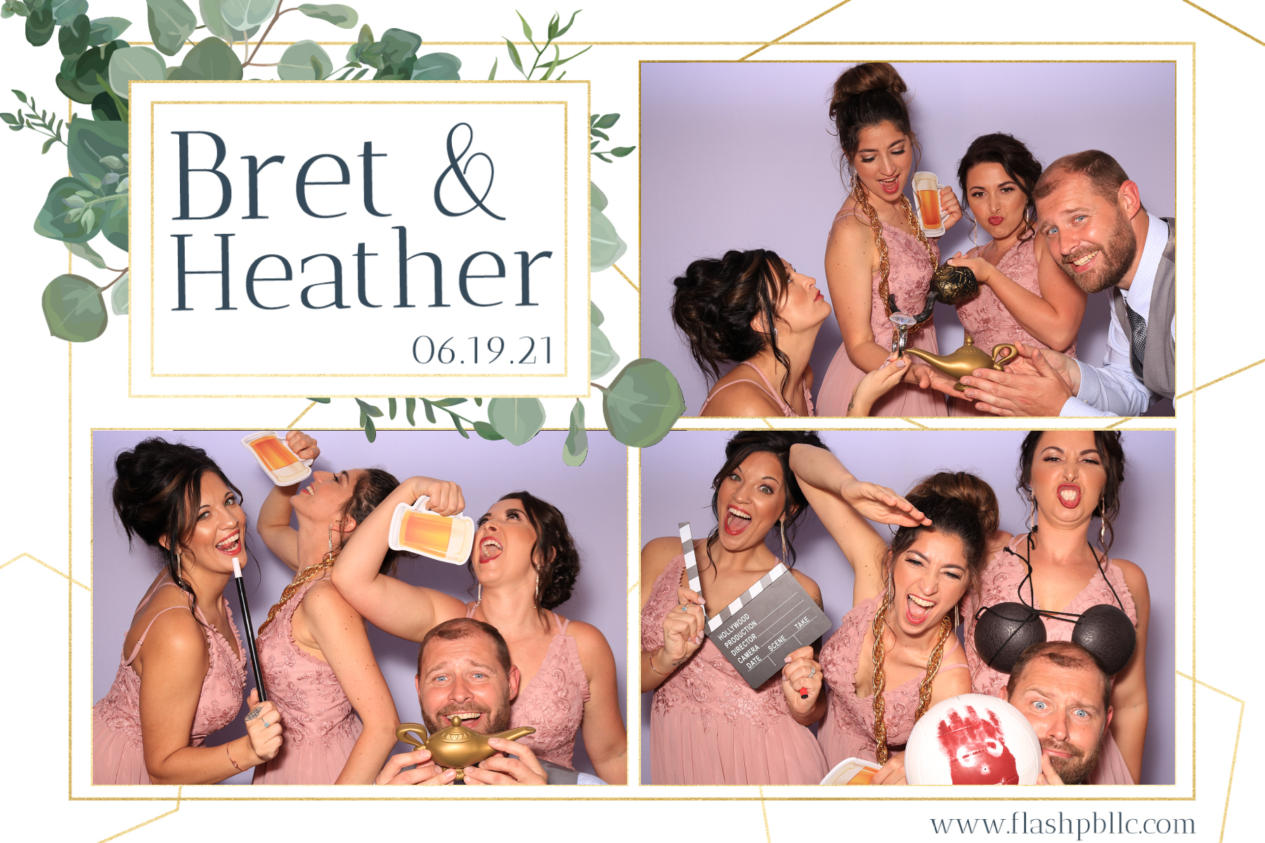 Bret & Heather Bennett | View more photos from the event at v1.boothgallery.com/u/Flash-Photo-Booths/Bret-Heather-Bennett