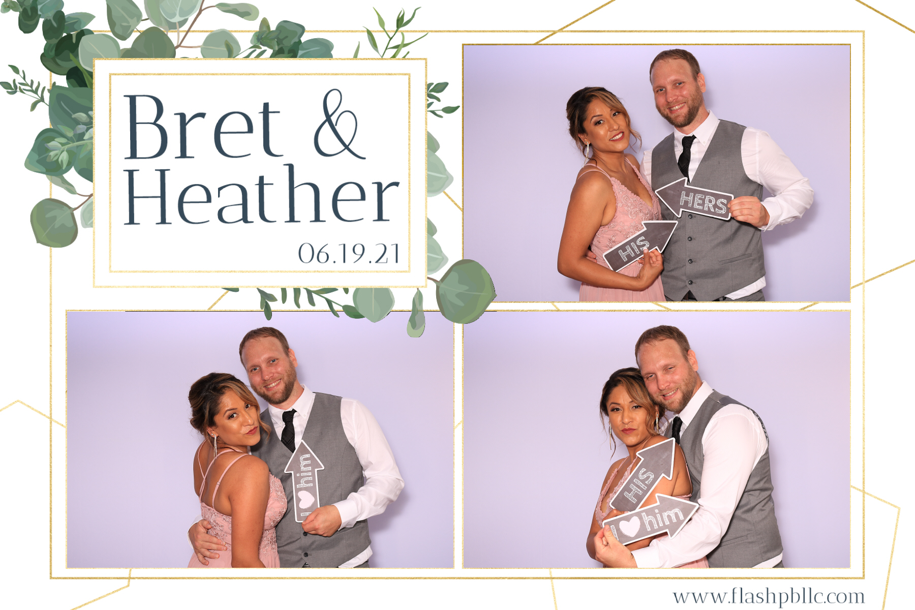 Bret & Heather Bennett | View more photos from the event at v1.boothgallery.com/u/Flash-Photo-Booths/Bret-Heather-Bennett