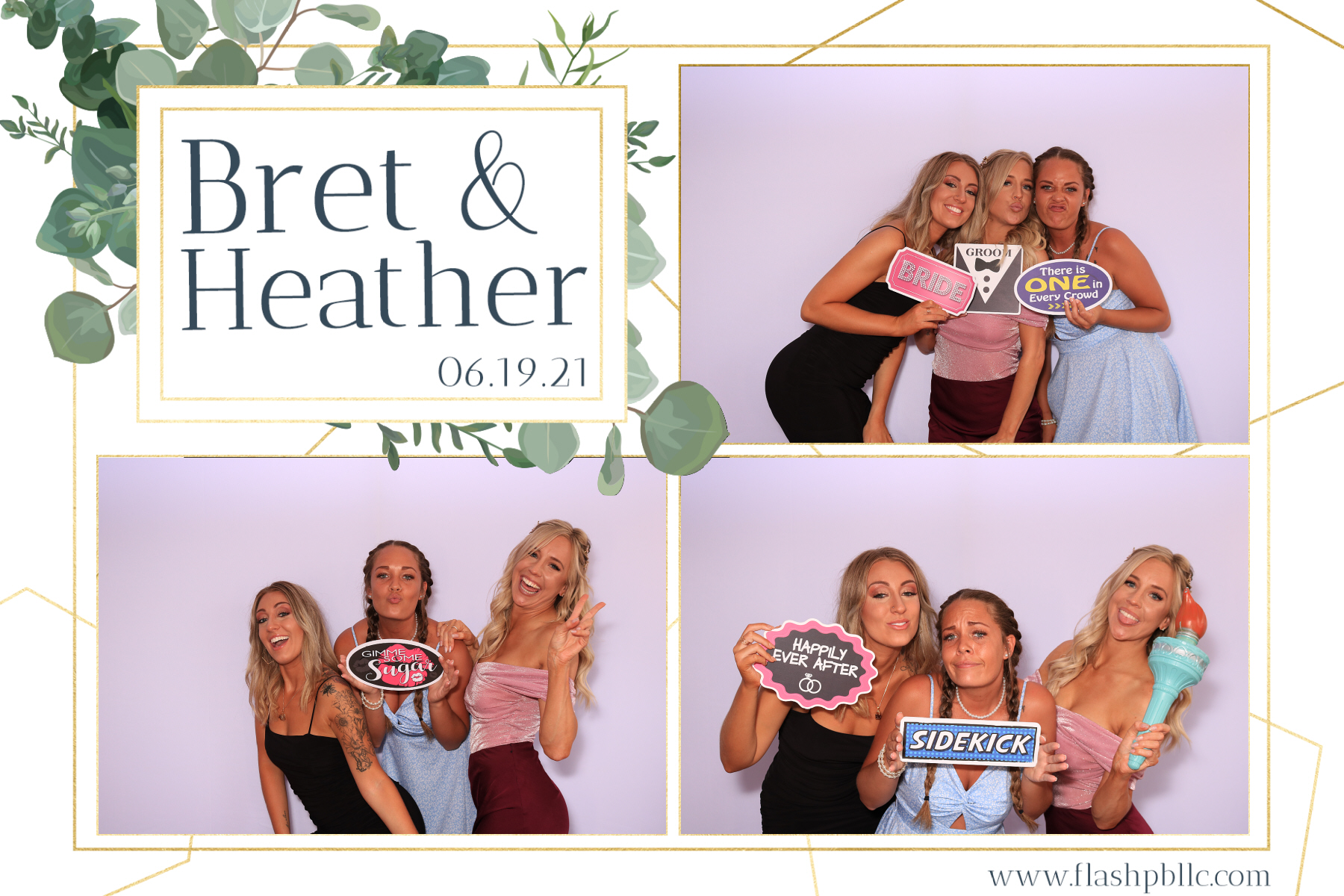 Bret & Heather Bennett | View more photos from the event at v1.boothgallery.com/u/Flash-Photo-Booths/Bret-Heather-Bennett