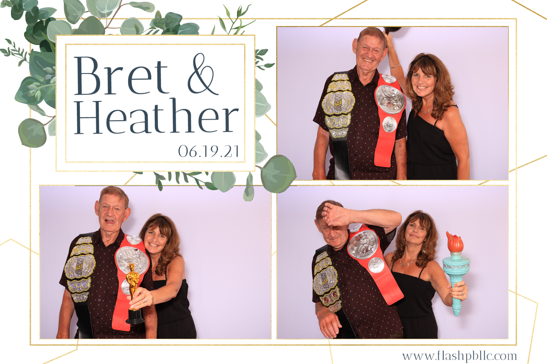 Bret & Heather Bennett | View more photos from the event at v1.boothgallery.com/u/Flash-Photo-Booths/Bret-Heather-Bennett