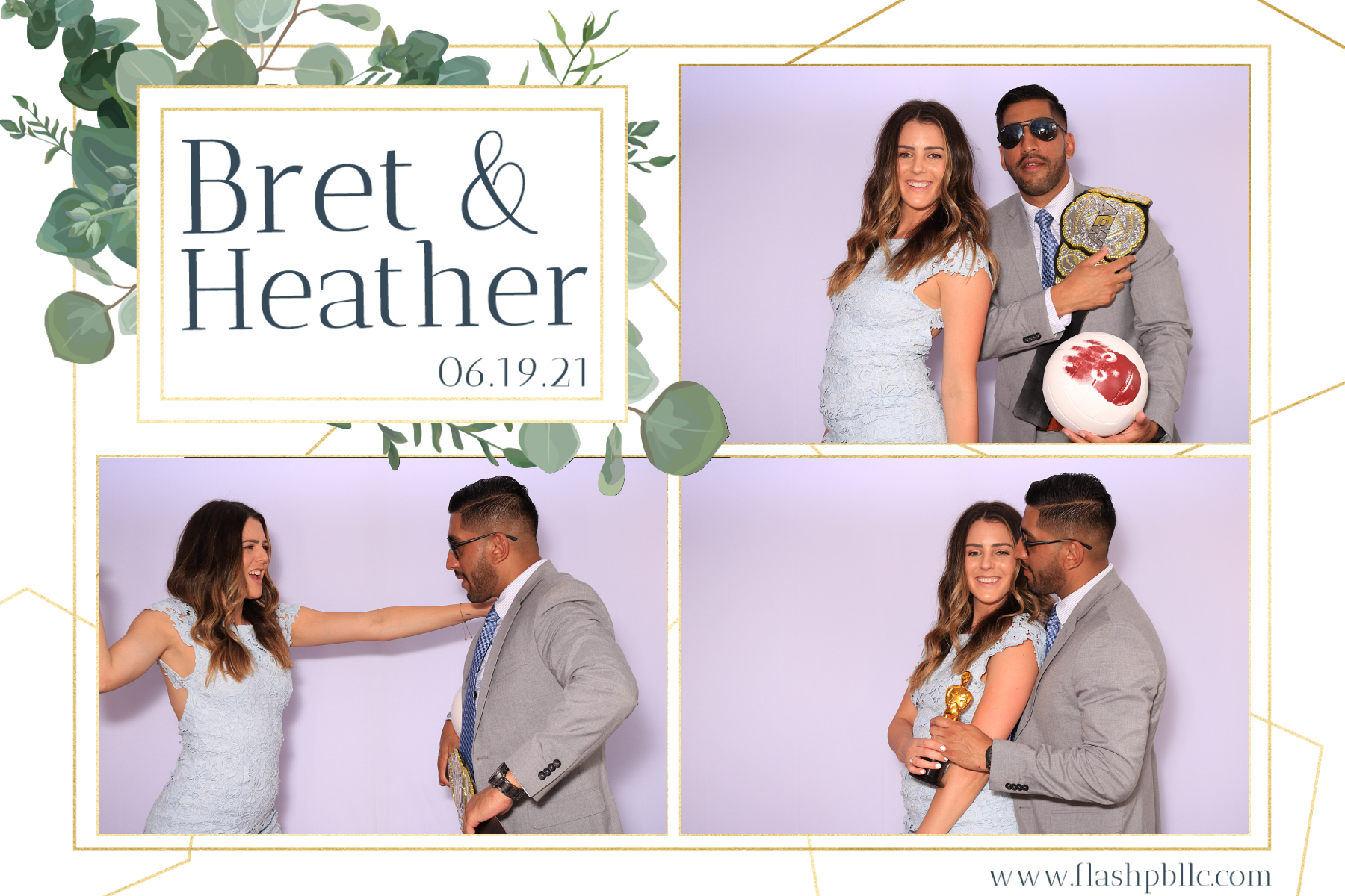 Bret & Heather Bennett | View more photos from the event at v1.boothgallery.com/u/Flash-Photo-Booths/Bret-Heather-Bennett