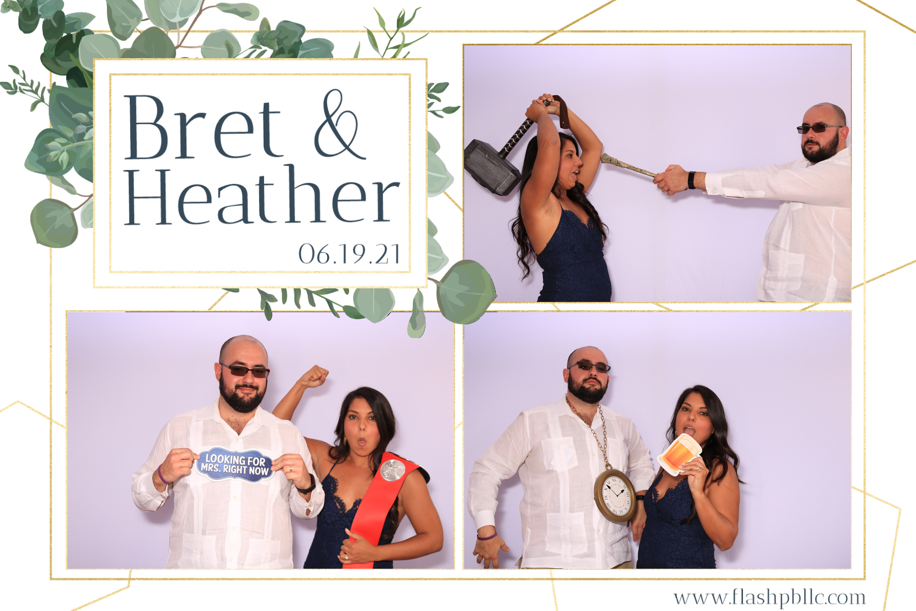 Bret & Heather Bennett | View more photos from the event at v1.boothgallery.com/u/Flash-Photo-Booths/Bret-Heather-Bennett