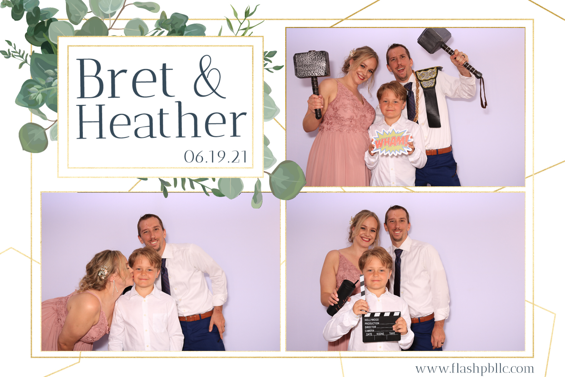Bret & Heather Bennett | View more photos from the event at v1.boothgallery.com/u/Flash-Photo-Booths/Bret-Heather-Bennett