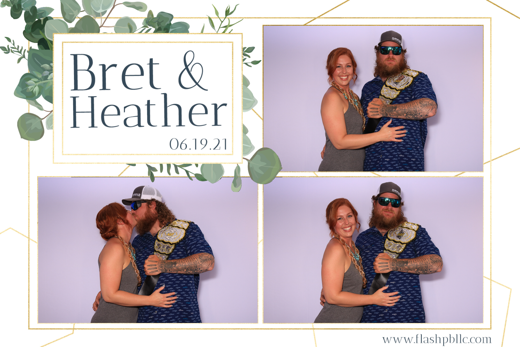 Bret & Heather Bennett | View more photos from the event at v1.boothgallery.com/u/Flash-Photo-Booths/Bret-Heather-Bennett