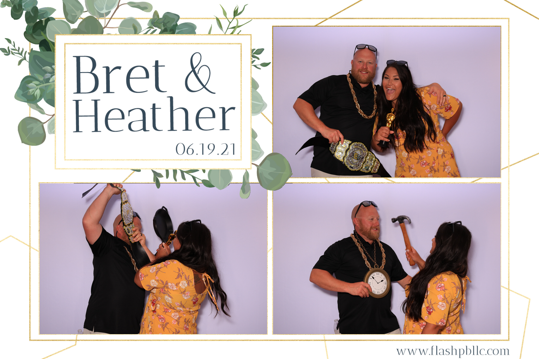 Bret & Heather Bennett | View more photos from the event at v1.boothgallery.com/u/Flash-Photo-Booths/Bret-Heather-Bennett