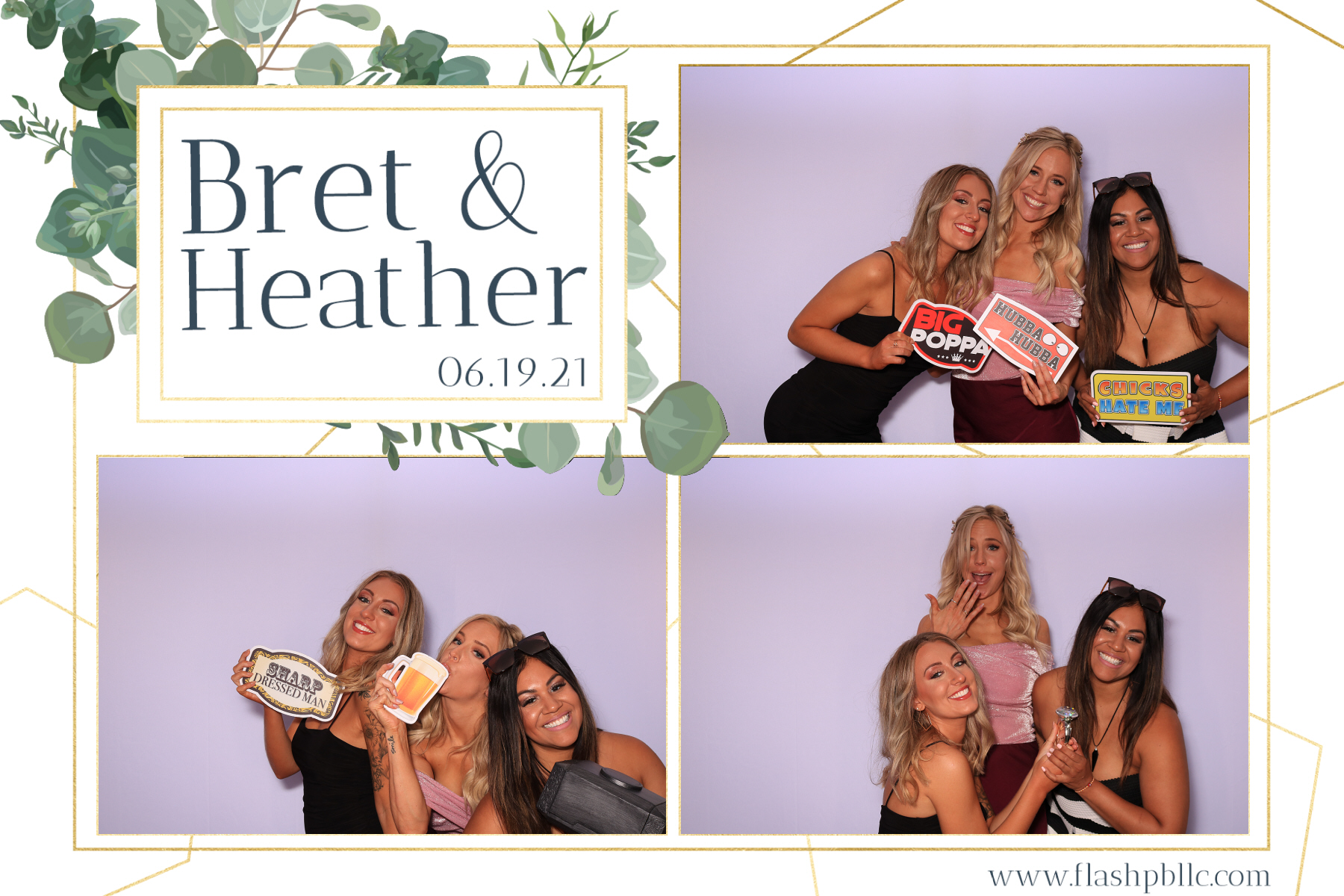 Bret & Heather Bennett | View more photos from the event at v1.boothgallery.com/u/Flash-Photo-Booths/Bret-Heather-Bennett
