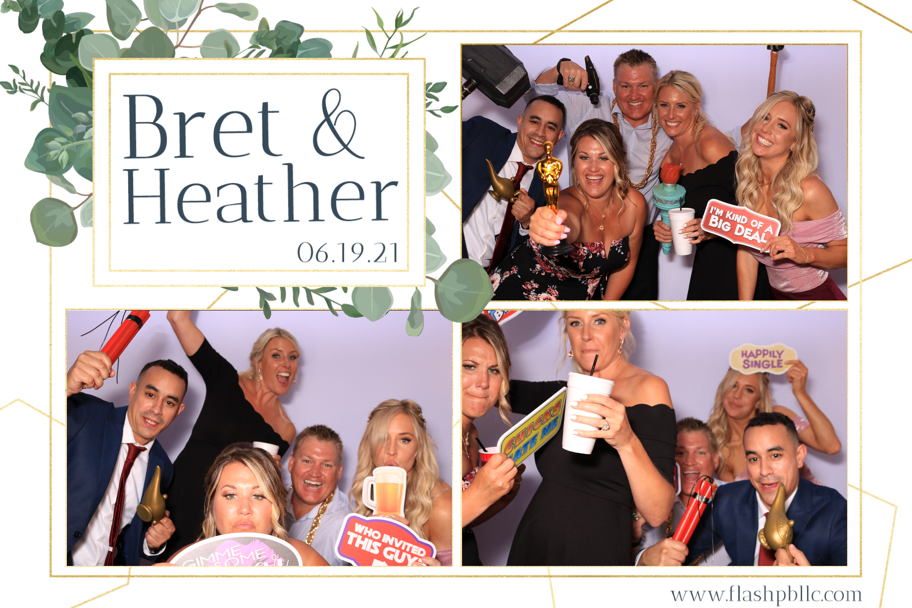 Bret & Heather Bennett | View more photos from the event at v1.boothgallery.com/u/Flash-Photo-Booths/Bret-Heather-Bennett