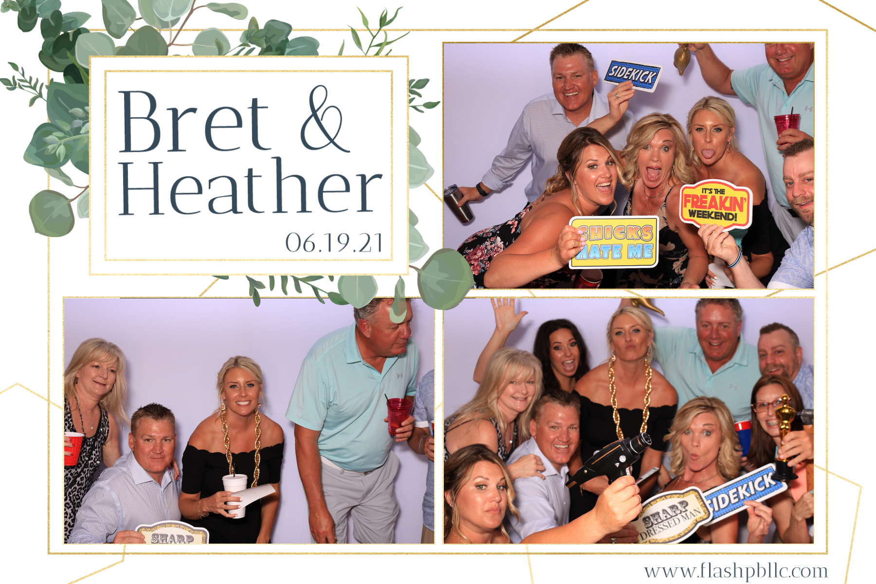 Bret & Heather Bennett | View more photos from the event at v1.boothgallery.com/u/Flash-Photo-Booths/Bret-Heather-Bennett
