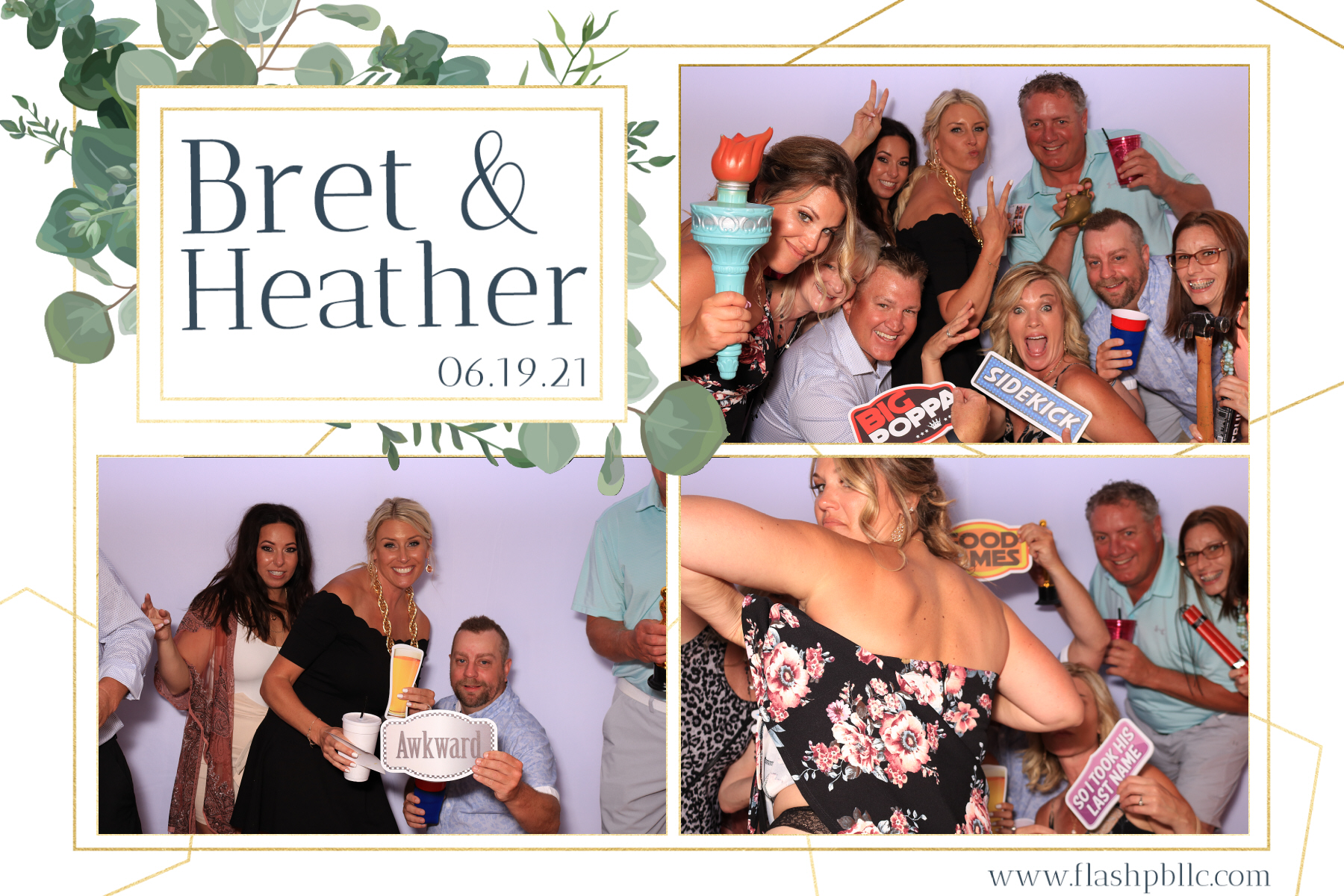 Bret & Heather Bennett | View more photos from the event at v1.boothgallery.com/u/Flash-Photo-Booths/Bret-Heather-Bennett