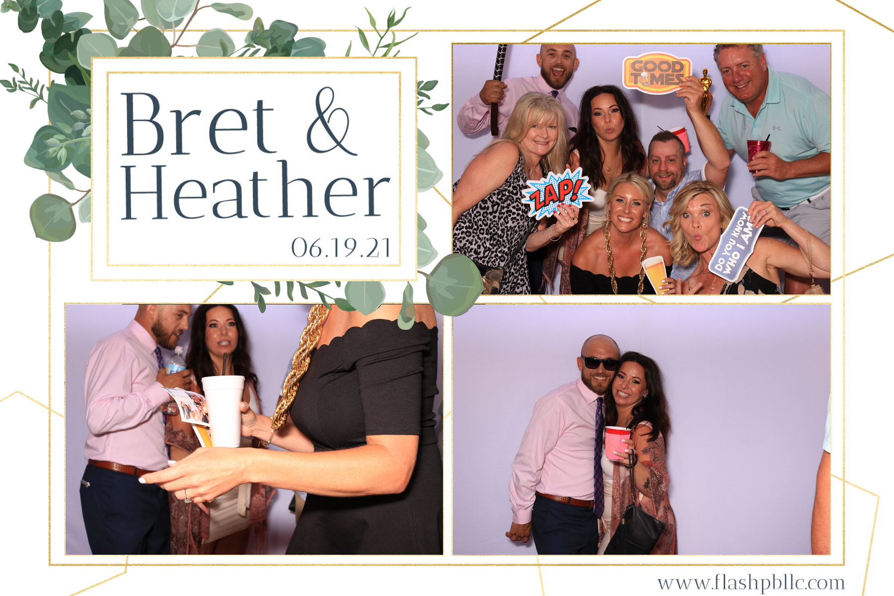 Bret & Heather Bennett | View more photos from the event at v1.boothgallery.com/u/Flash-Photo-Booths/Bret-Heather-Bennett