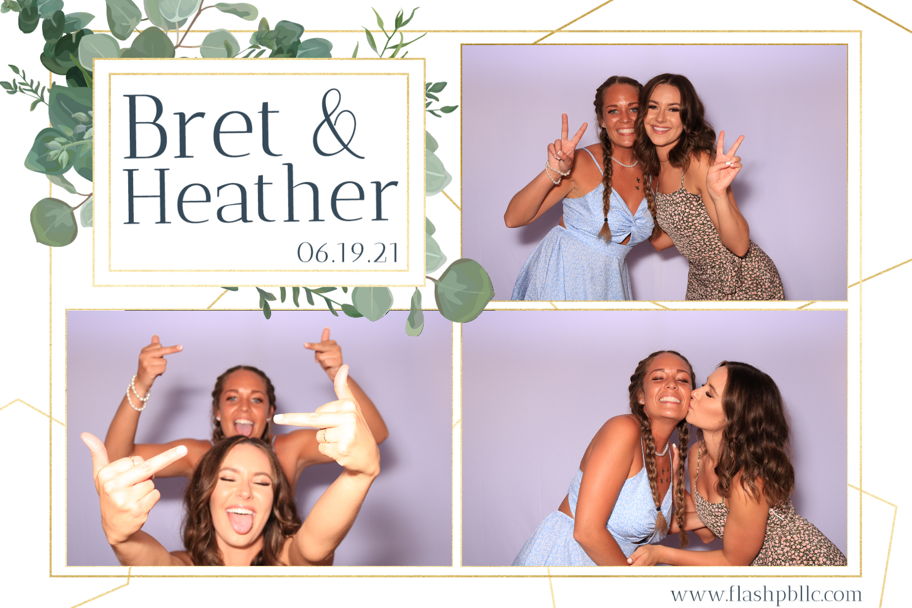 Bret & Heather Bennett | View more photos from the event at v1.boothgallery.com/u/Flash-Photo-Booths/Bret-Heather-Bennett