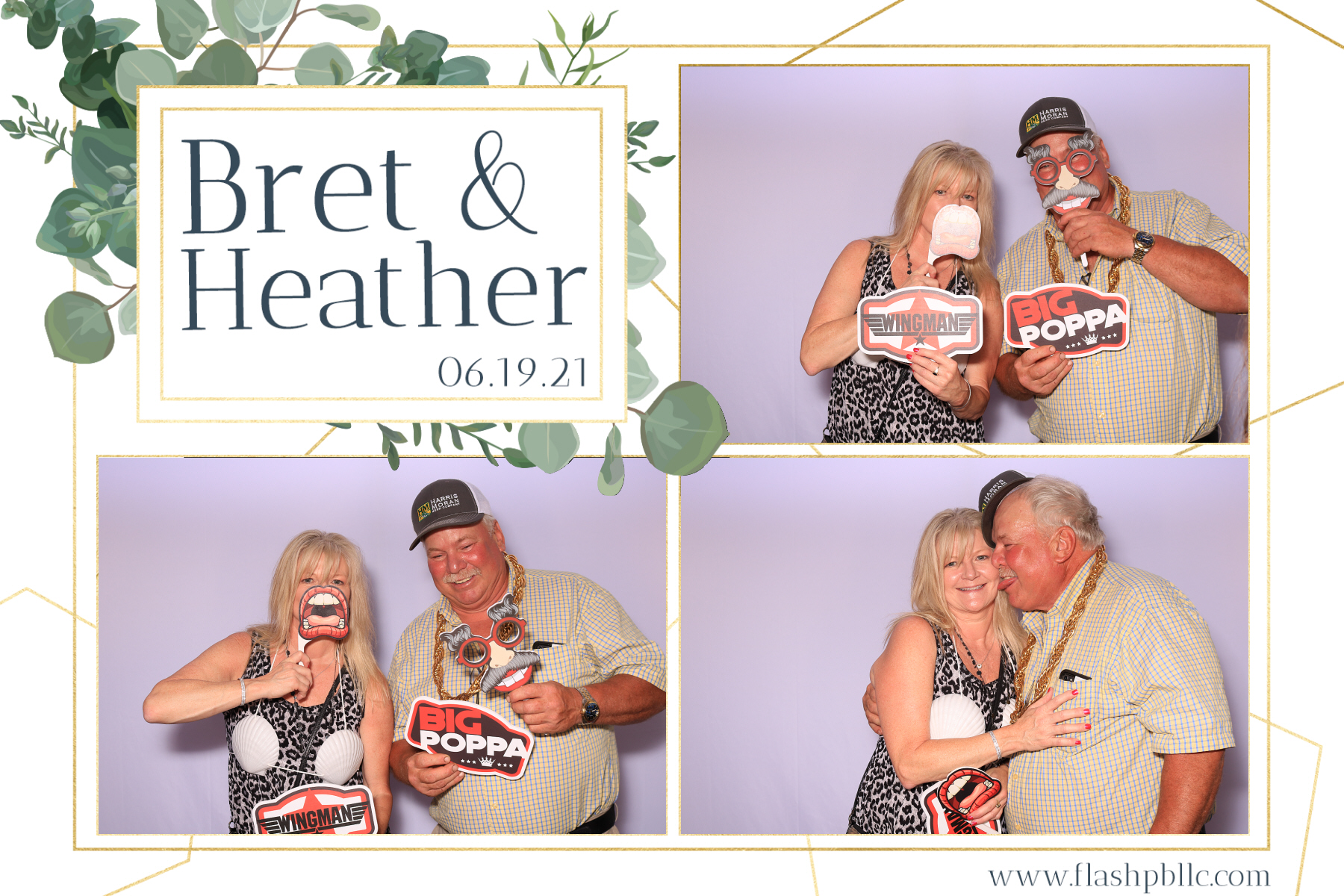 Bret & Heather Bennett | View more photos from the event at v1.boothgallery.com/u/Flash-Photo-Booths/Bret-Heather-Bennett