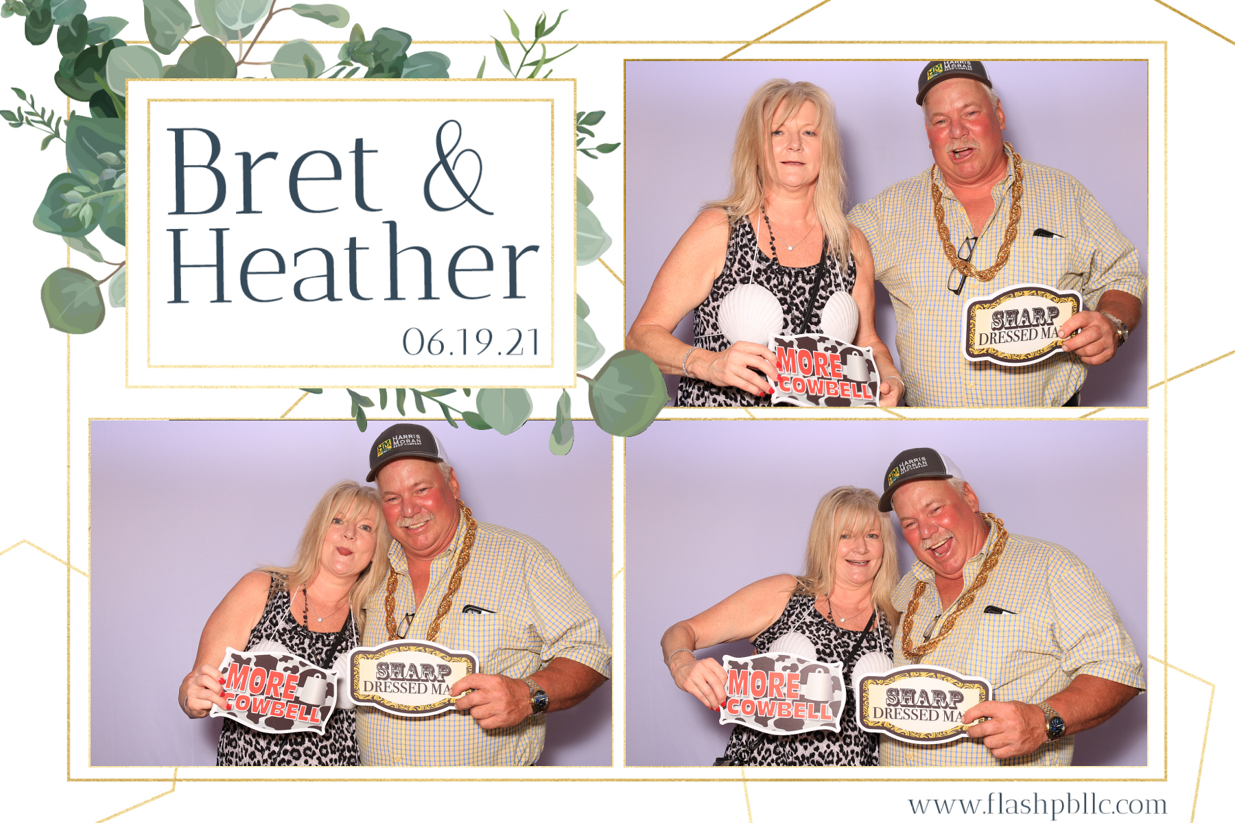 Bret & Heather Bennett | View more photos from the event at v1.boothgallery.com/u/Flash-Photo-Booths/Bret-Heather-Bennett