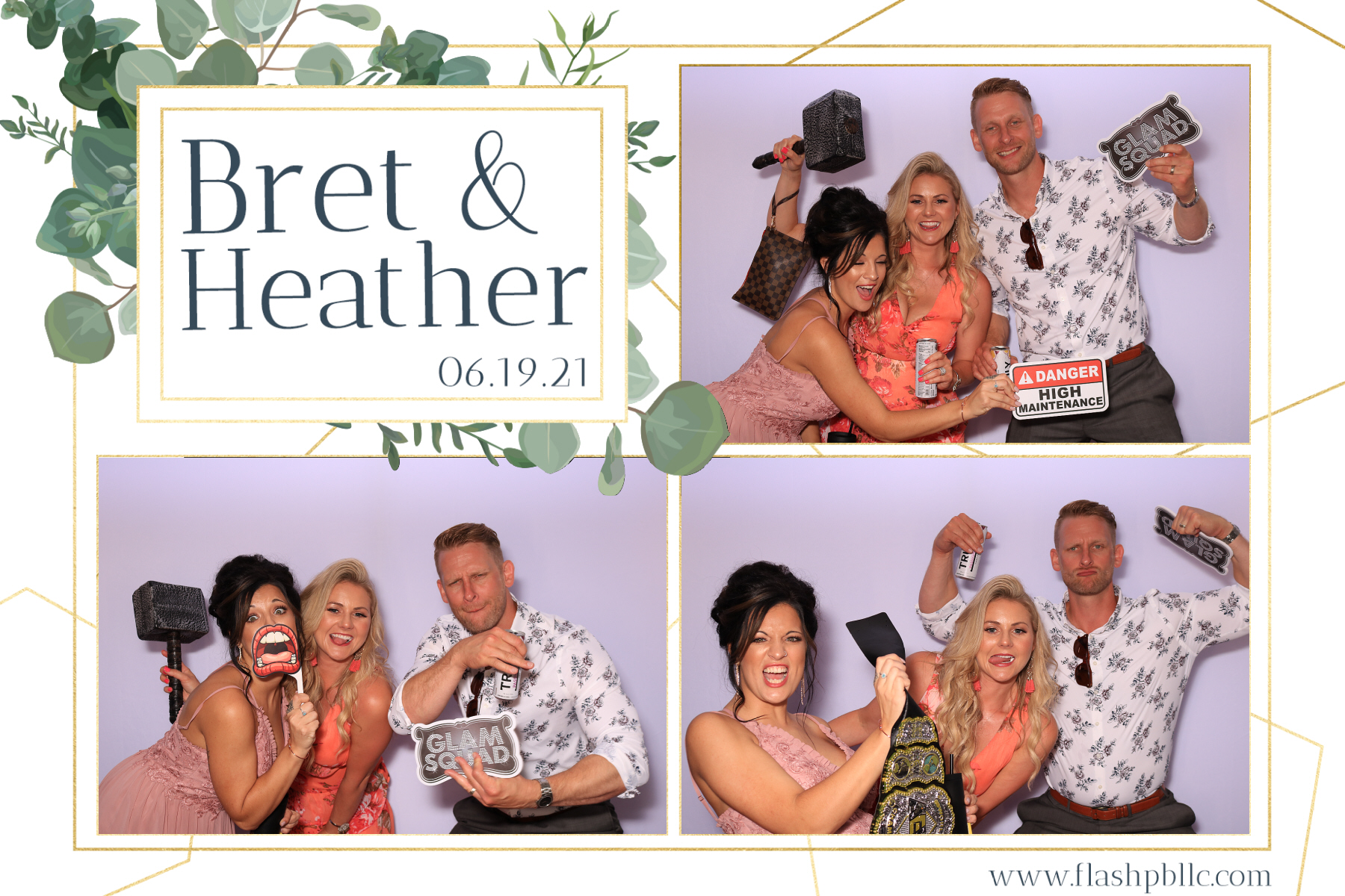 Bret & Heather Bennett | View more photos from the event at v1.boothgallery.com/u/Flash-Photo-Booths/Bret-Heather-Bennett