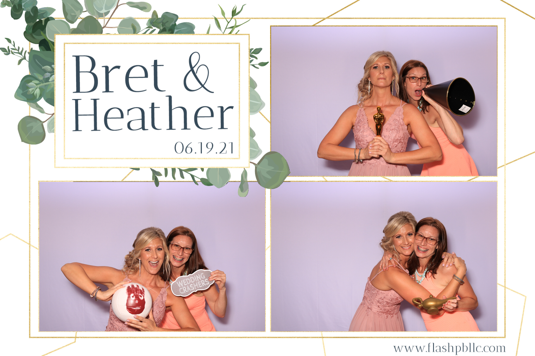 Bret & Heather Bennett | View more photos from the event at v1.boothgallery.com/u/Flash-Photo-Booths/Bret-Heather-Bennett