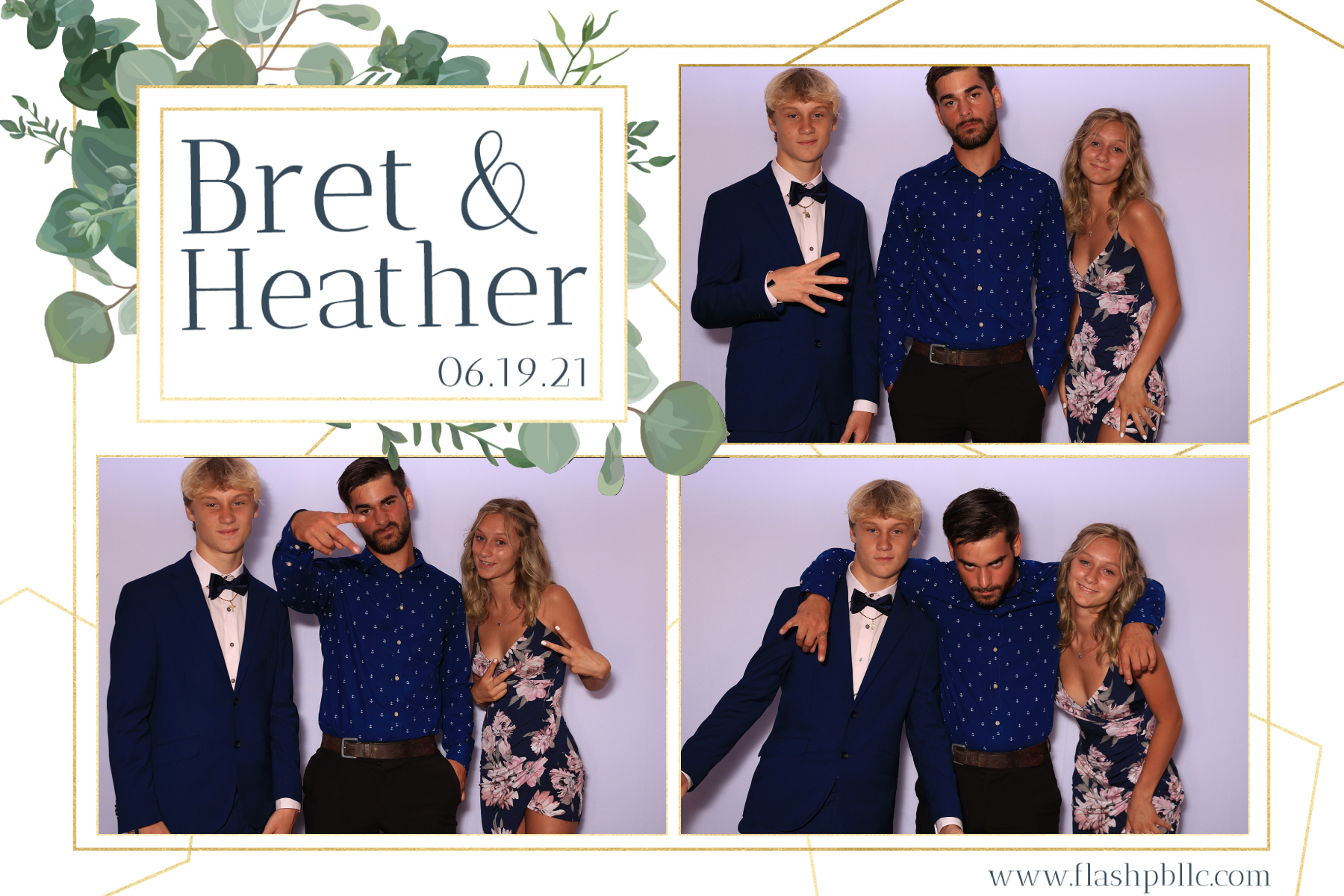 Bret & Heather Bennett | View more photos from the event at v1.boothgallery.com/u/Flash-Photo-Booths/Bret-Heather-Bennett