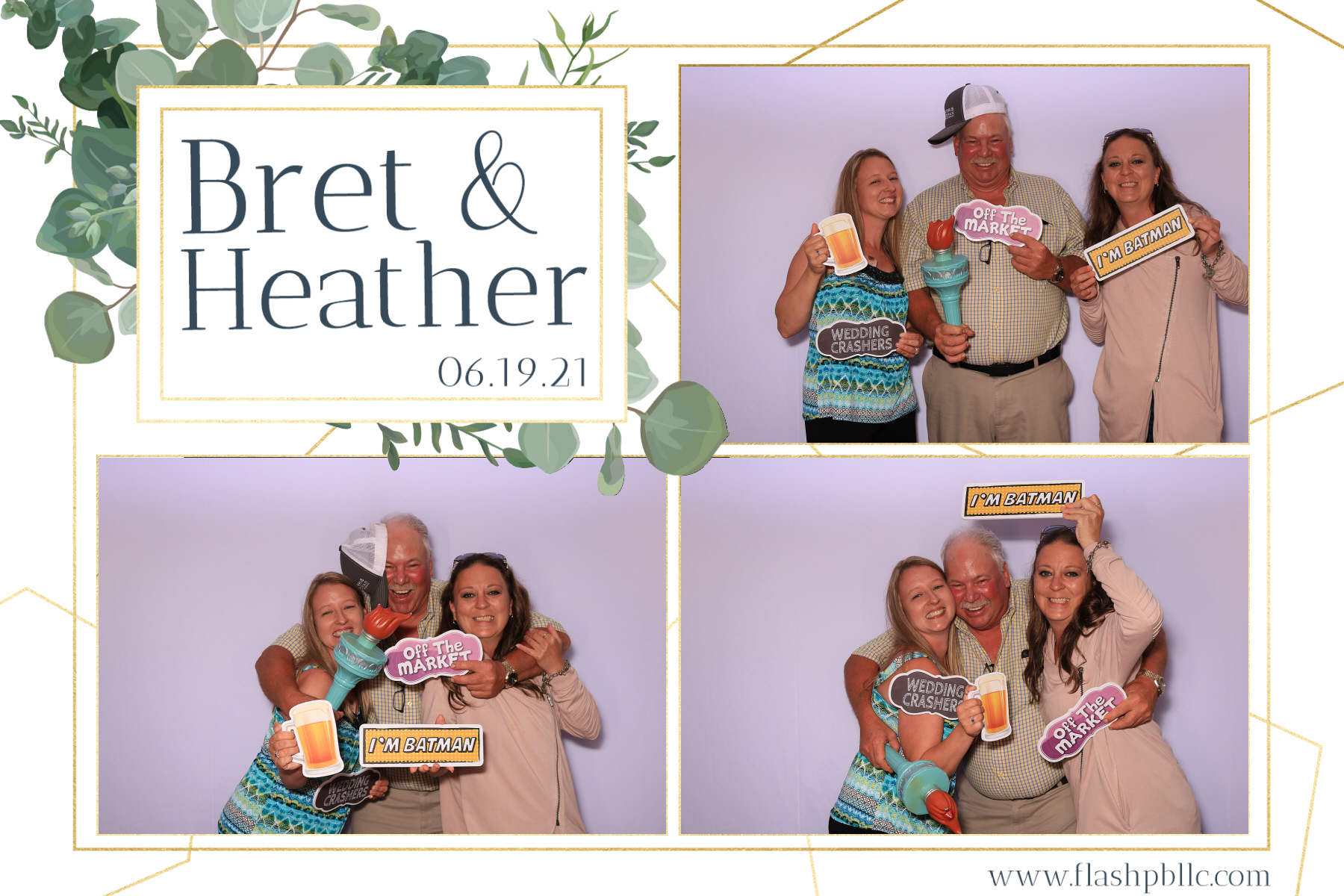 Bret & Heather Bennett | View more photos from the event at v1.boothgallery.com/u/Flash-Photo-Booths/Bret-Heather-Bennett