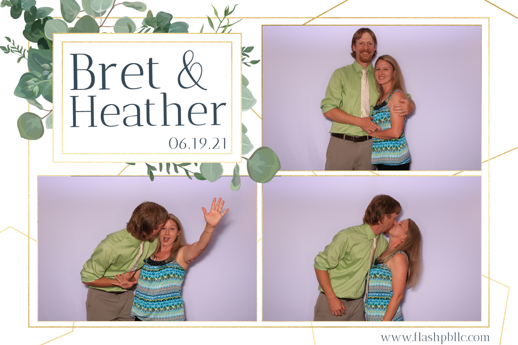 Bret & Heather Bennett | View more photos from the event at v1.boothgallery.com/u/Flash-Photo-Booths/Bret-Heather-Bennett