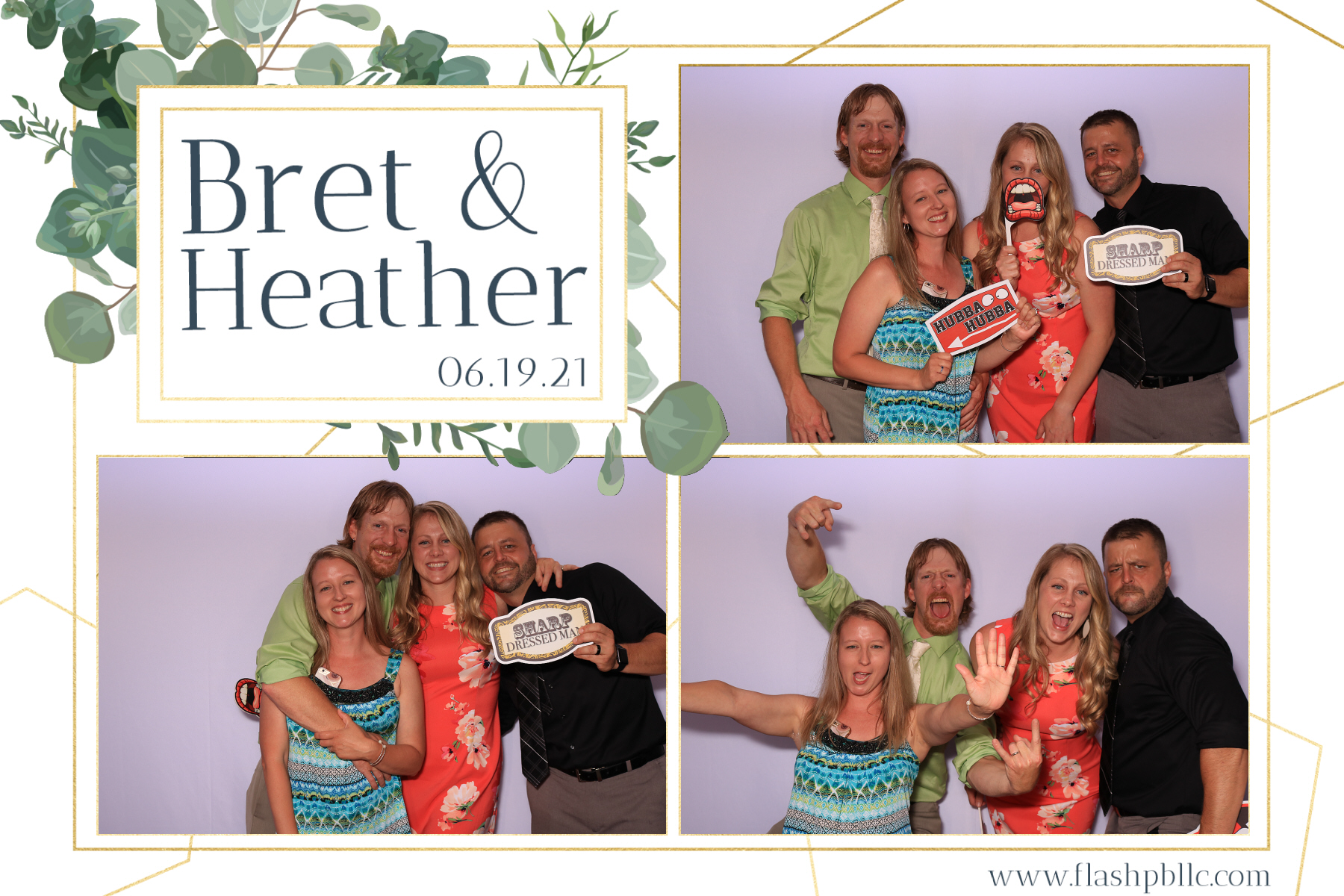 Bret & Heather Bennett | View more photos from the event at v1.boothgallery.com/u/Flash-Photo-Booths/Bret-Heather-Bennett