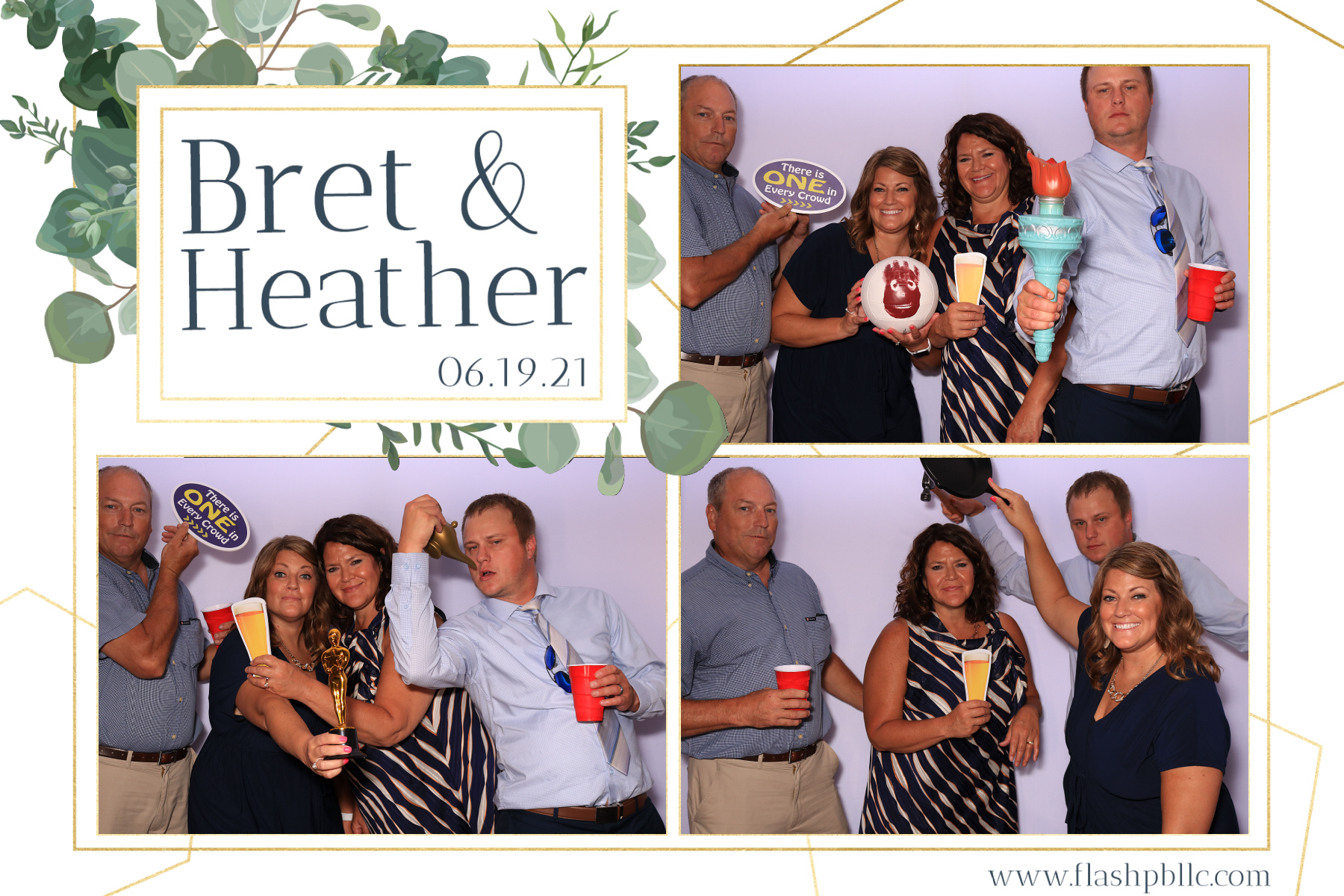 Bret & Heather Bennett | View more photos from the event at v1.boothgallery.com/u/Flash-Photo-Booths/Bret-Heather-Bennett