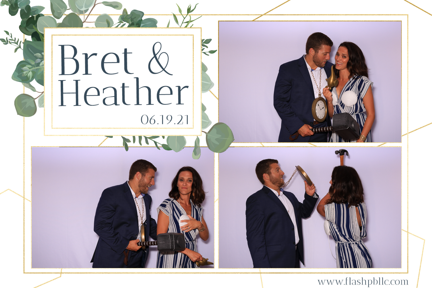 Bret & Heather Bennett | View more photos from the event at v1.boothgallery.com/u/Flash-Photo-Booths/Bret-Heather-Bennett