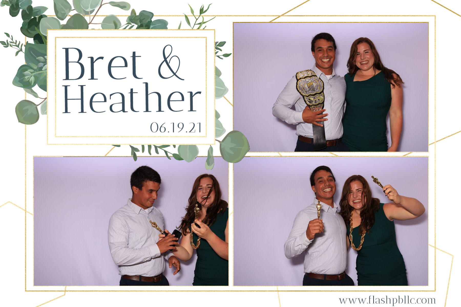 Bret & Heather Bennett | View more photos from the event at v1.boothgallery.com/u/Flash-Photo-Booths/Bret-Heather-Bennett