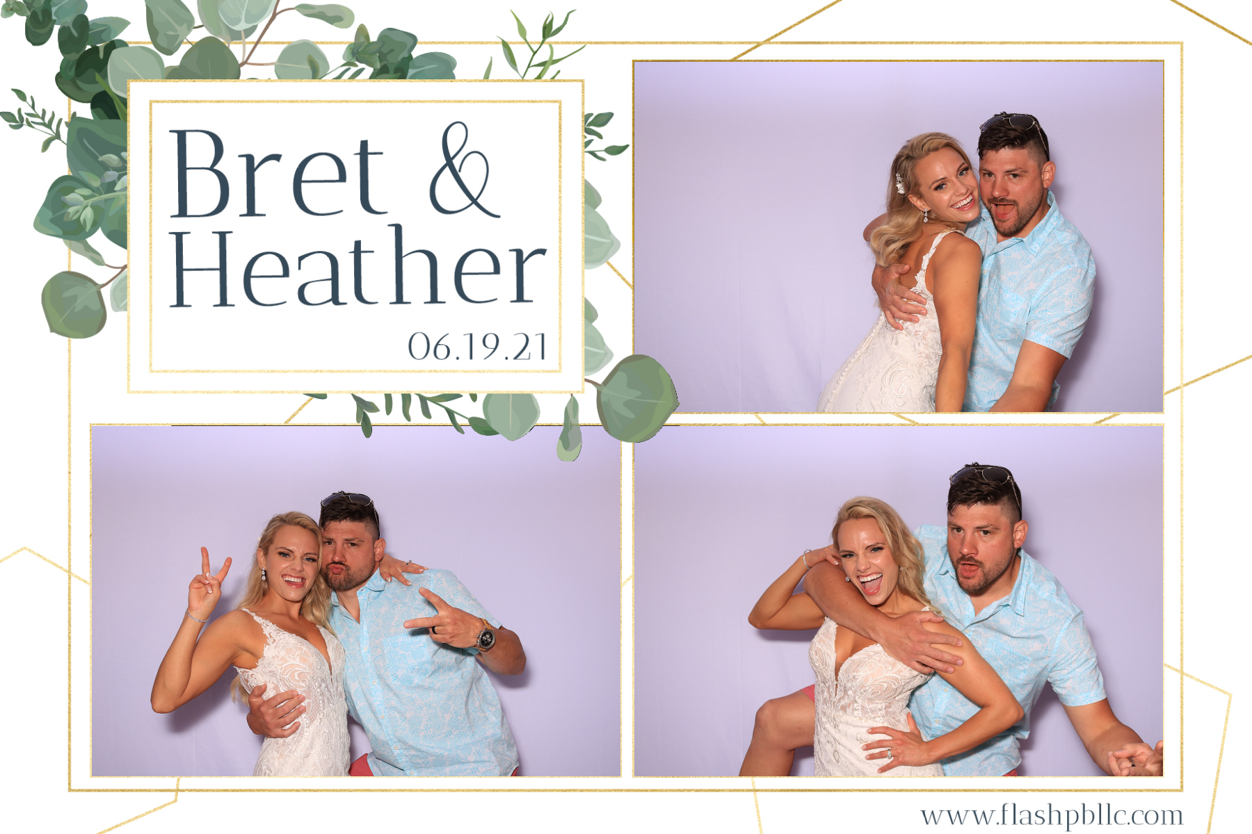 Bret & Heather Bennett | View more photos from the event at v1.boothgallery.com/u/Flash-Photo-Booths/Bret-Heather-Bennett