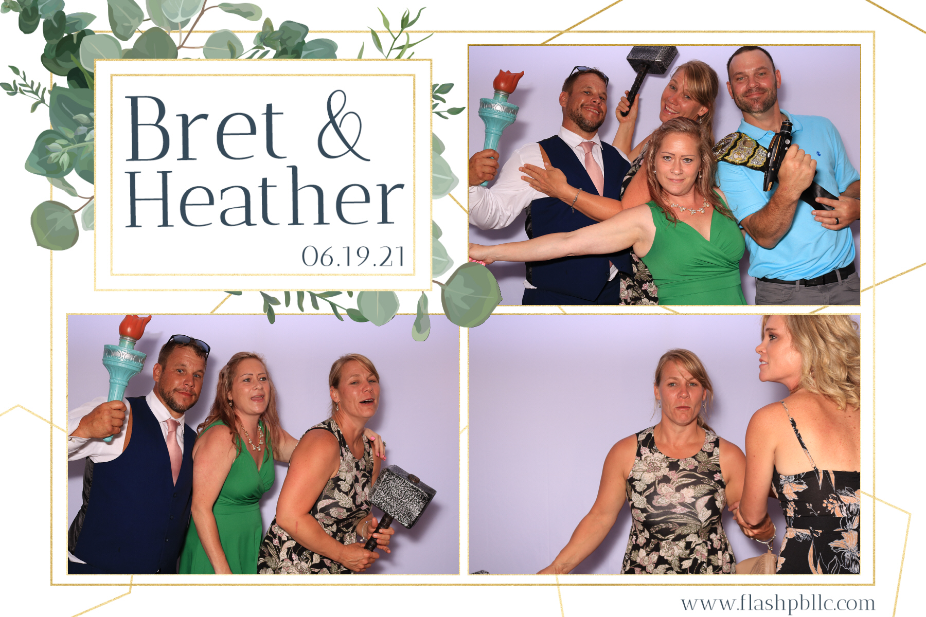 Bret & Heather Bennett | View more photos from the event at v1.boothgallery.com/u/Flash-Photo-Booths/Bret-Heather-Bennett