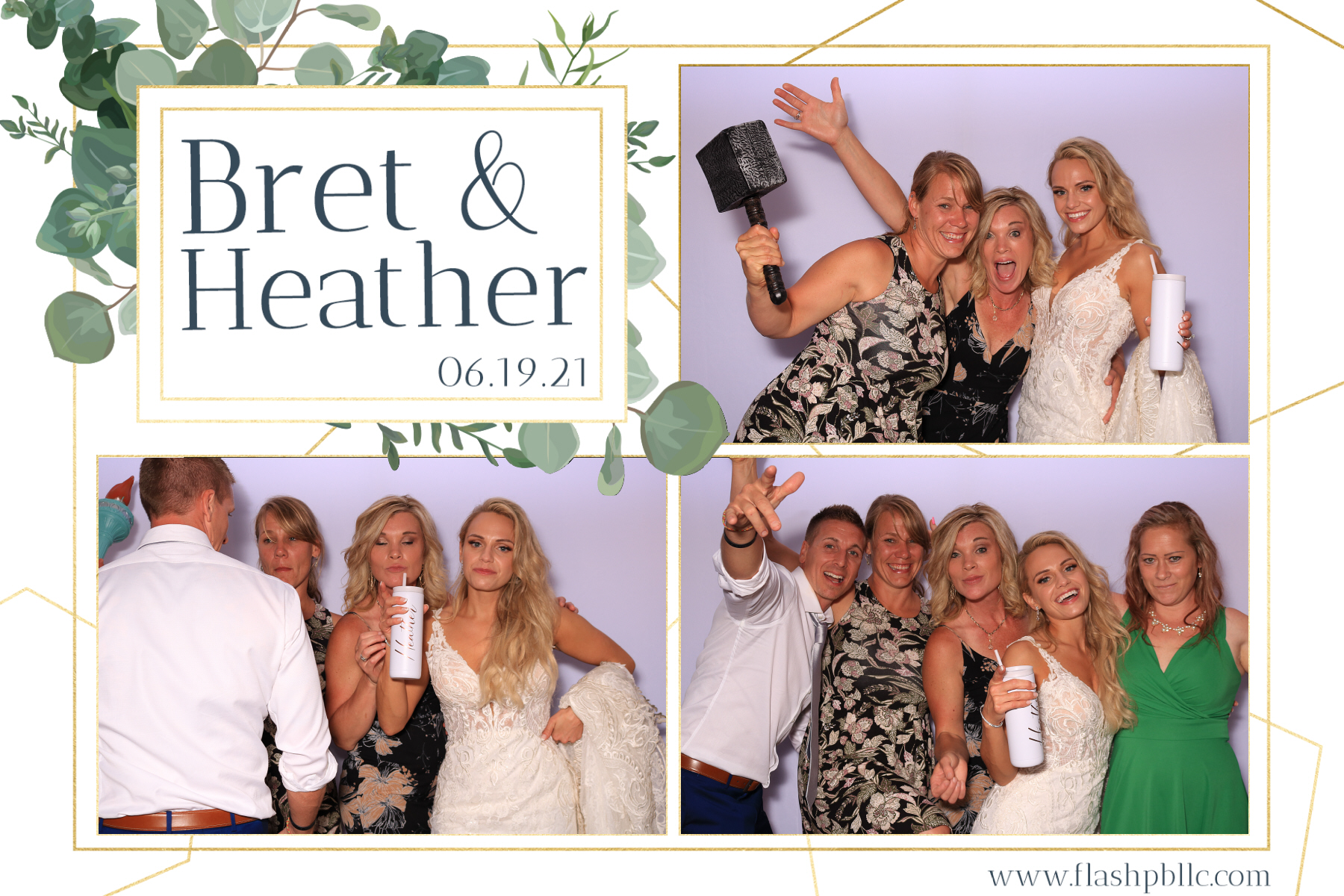 Bret & Heather Bennett | View more photos from the event at v1.boothgallery.com/u/Flash-Photo-Booths/Bret-Heather-Bennett