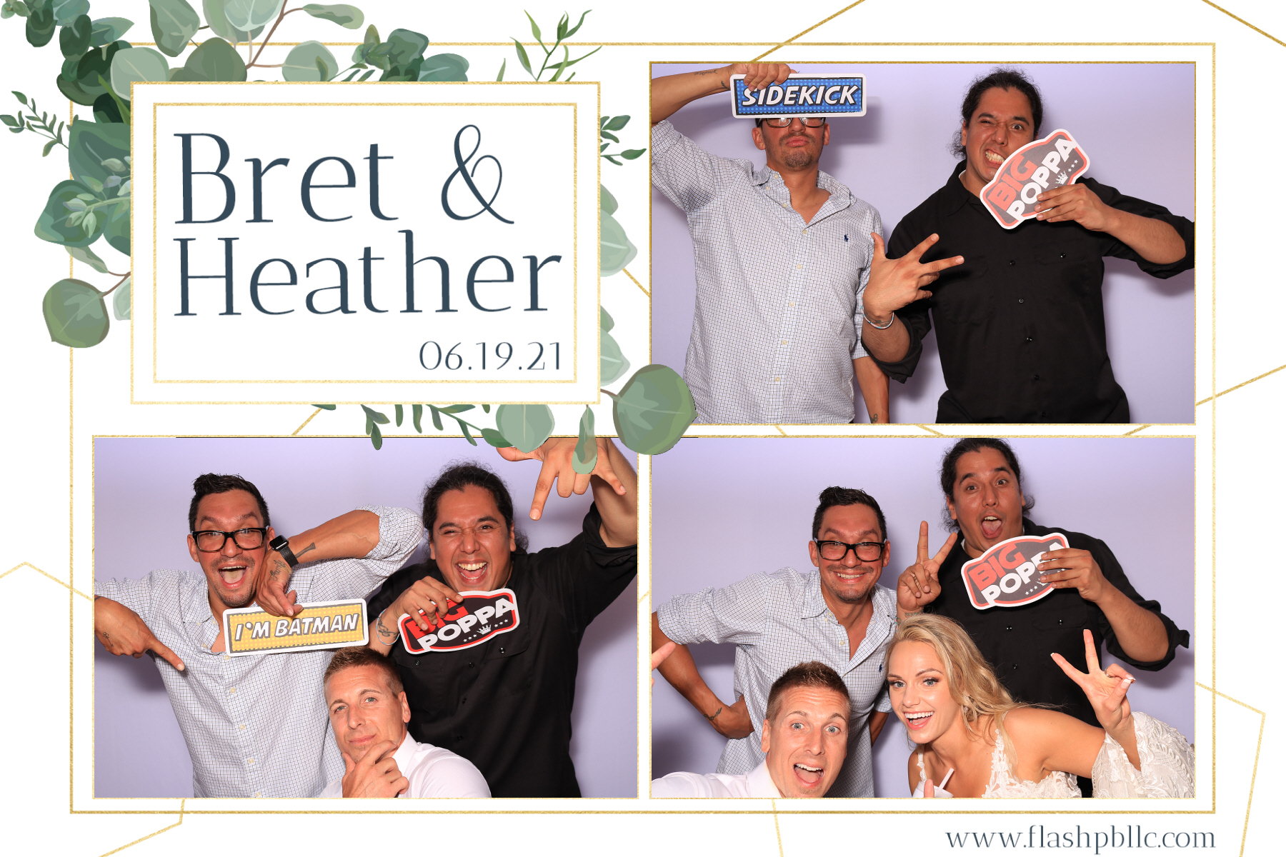 Bret & Heather Bennett | View more photos from the event at v1.boothgallery.com/u/Flash-Photo-Booths/Bret-Heather-Bennett