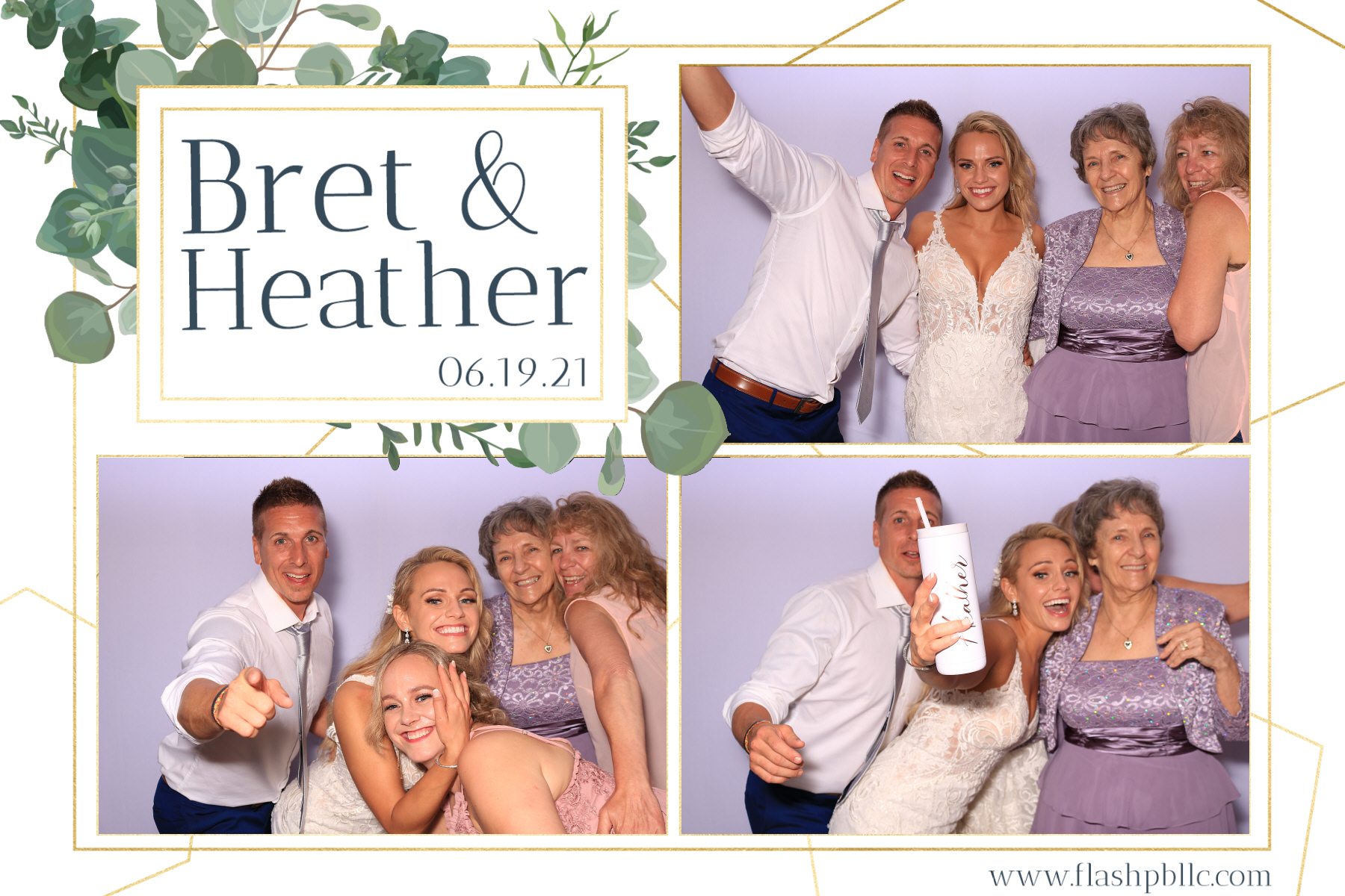 Bret & Heather Bennett | View more photos from the event at v1.boothgallery.com/u/Flash-Photo-Booths/Bret-Heather-Bennett