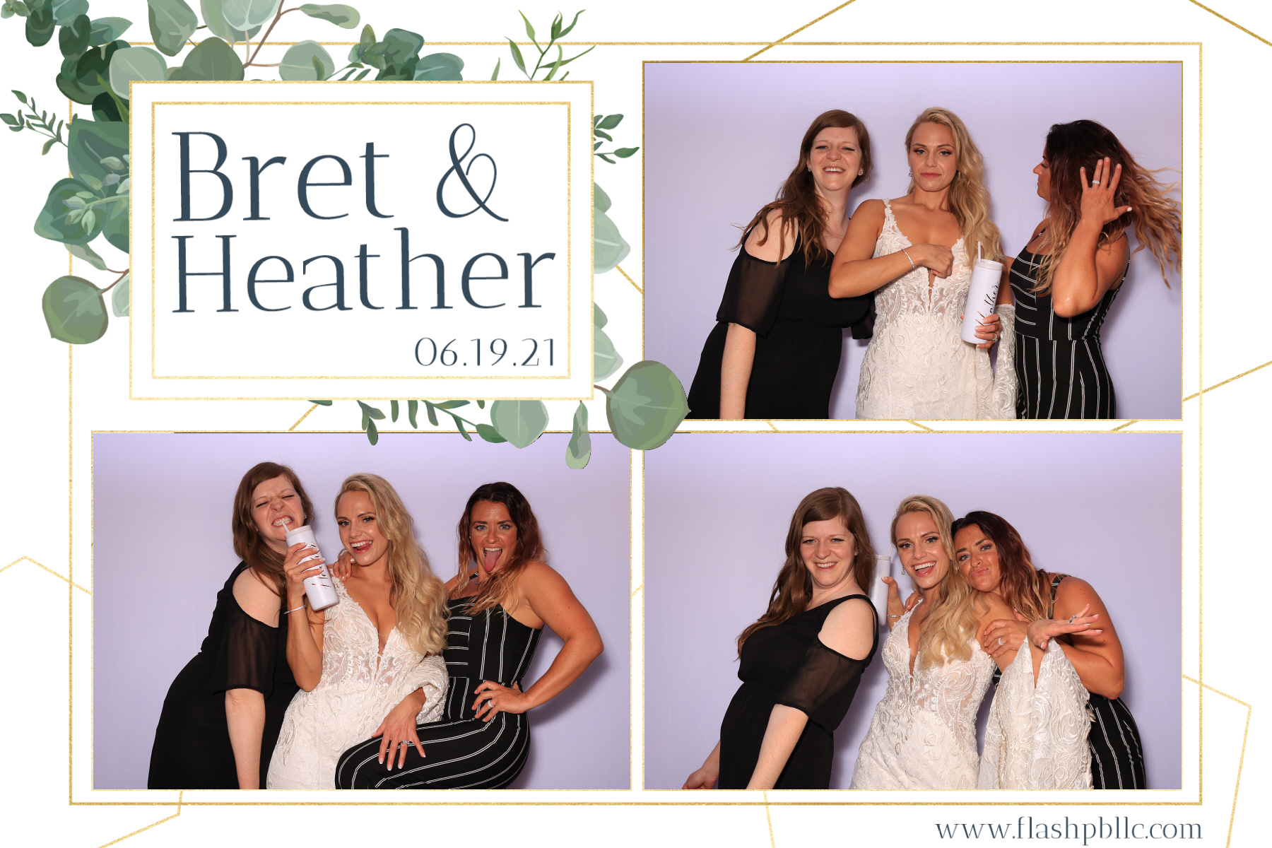 Bret & Heather Bennett | View more photos from the event at v1.boothgallery.com/u/Flash-Photo-Booths/Bret-Heather-Bennett