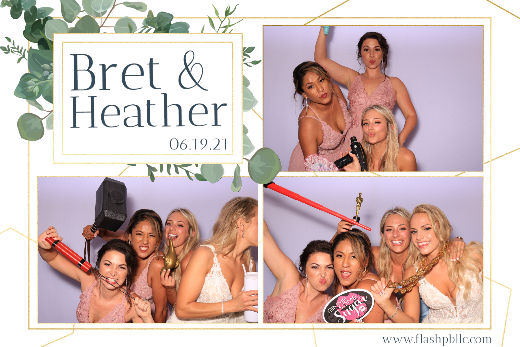 Bret & Heather Bennett | View more photos from the event at v1.boothgallery.com/u/Flash-Photo-Booths/Bret-Heather-Bennett