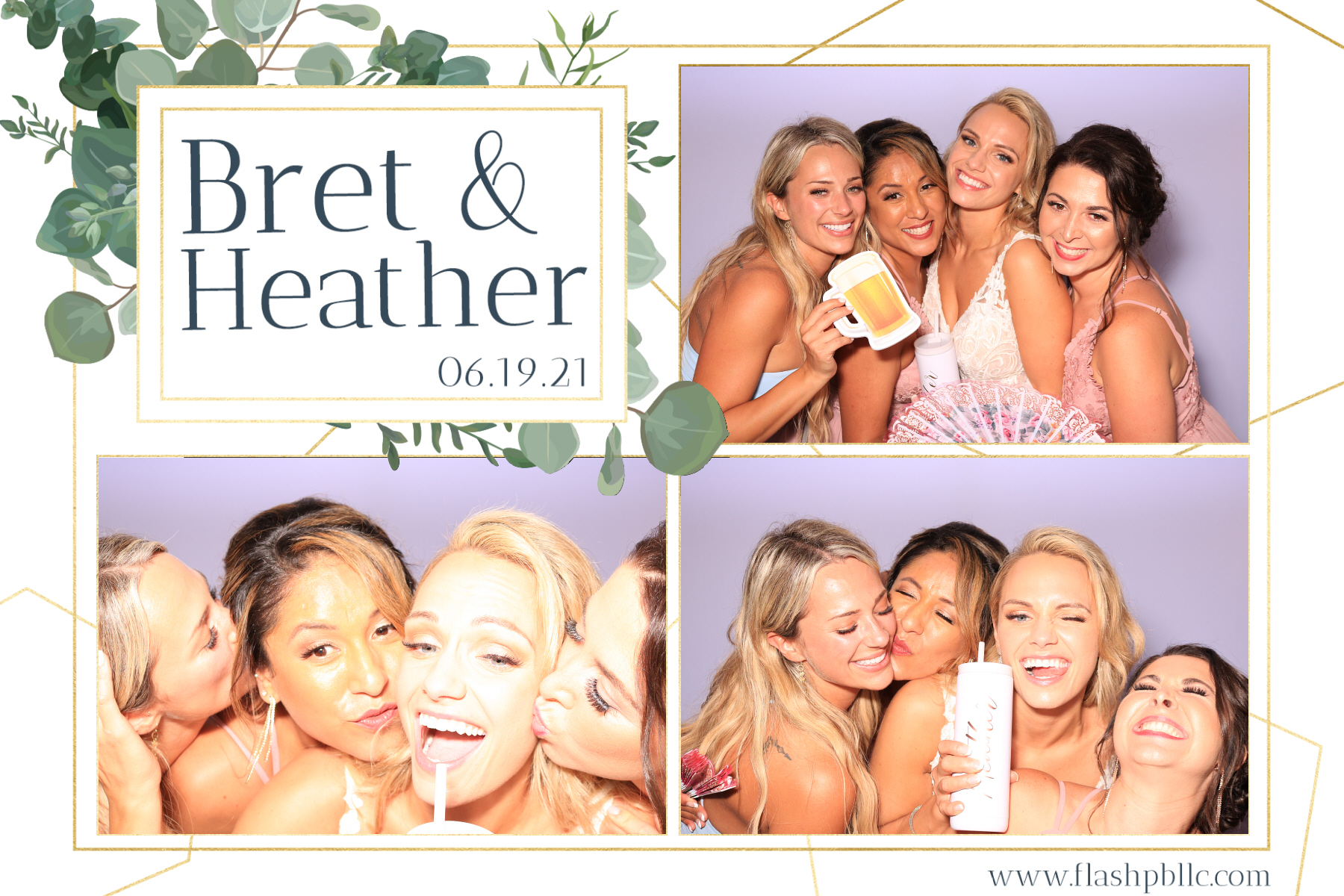 Bret & Heather Bennett | View more photos from the event at v1.boothgallery.com/u/Flash-Photo-Booths/Bret-Heather-Bennett