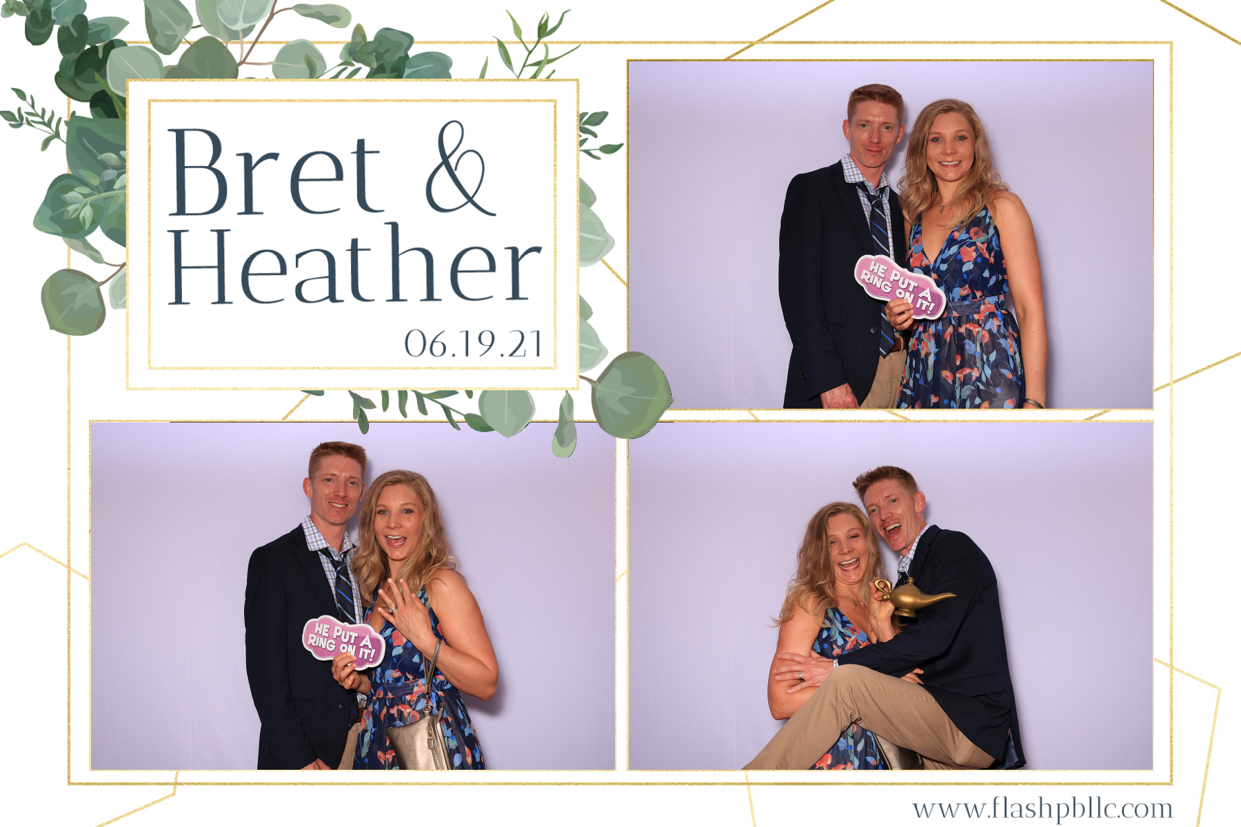 Bret & Heather Bennett | View more photos from the event at v1.boothgallery.com/u/Flash-Photo-Booths/Bret-Heather-Bennett