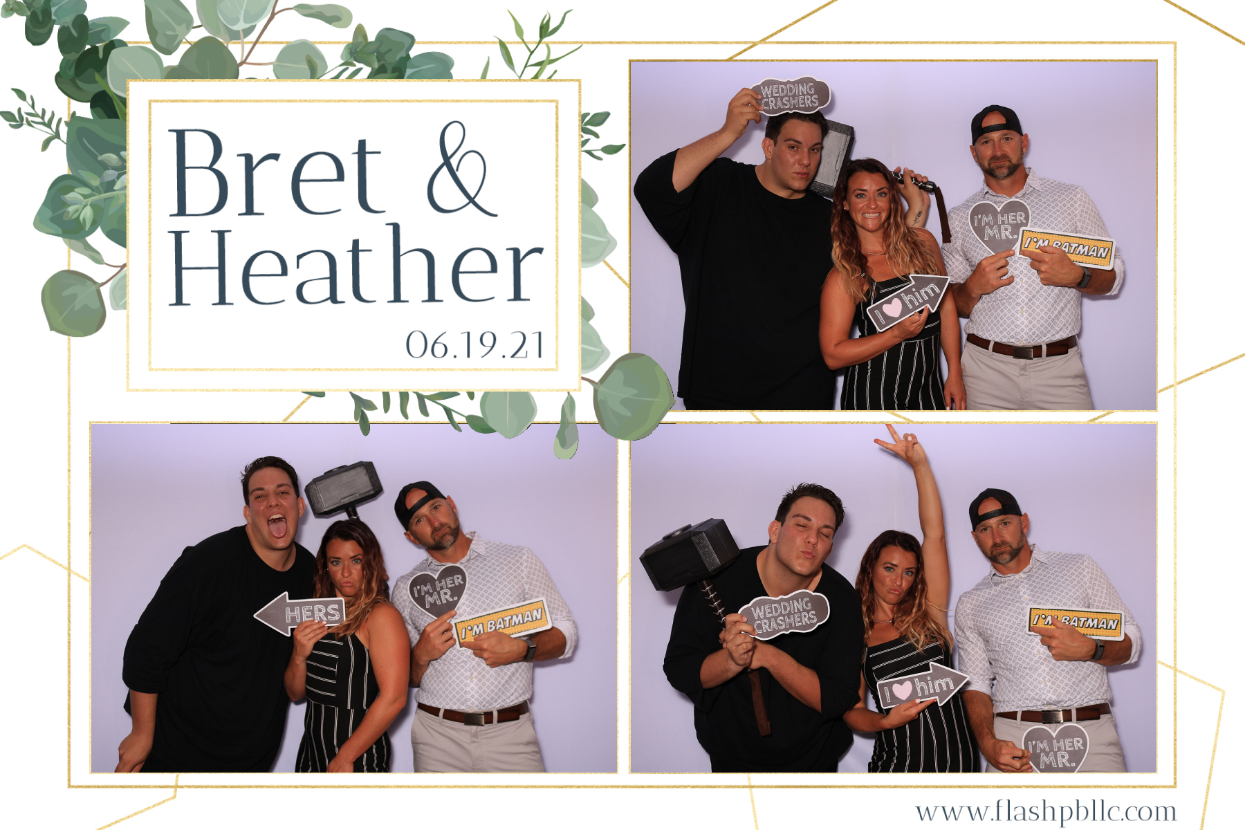 Bret & Heather Bennett | View more photos from the event at v1.boothgallery.com/u/Flash-Photo-Booths/Bret-Heather-Bennett