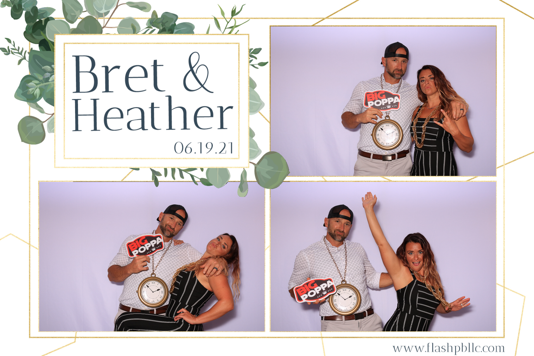 Bret & Heather Bennett | View more photos from the event at v1.boothgallery.com/u/Flash-Photo-Booths/Bret-Heather-Bennett