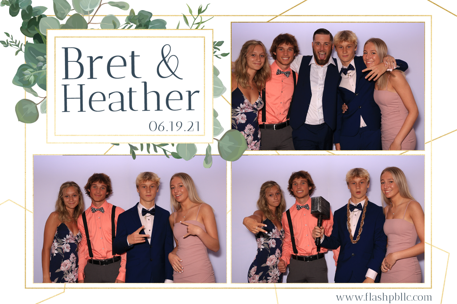 Bret & Heather Bennett | View more photos from the event at v1.boothgallery.com/u/Flash-Photo-Booths/Bret-Heather-Bennett
