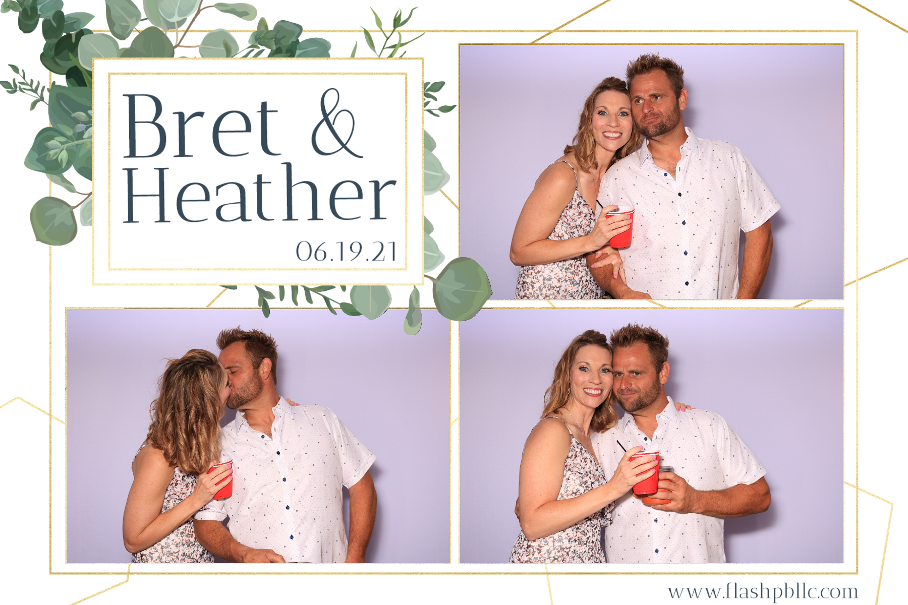 Bret & Heather Bennett | View more photos from the event at v1.boothgallery.com/u/Flash-Photo-Booths/Bret-Heather-Bennett