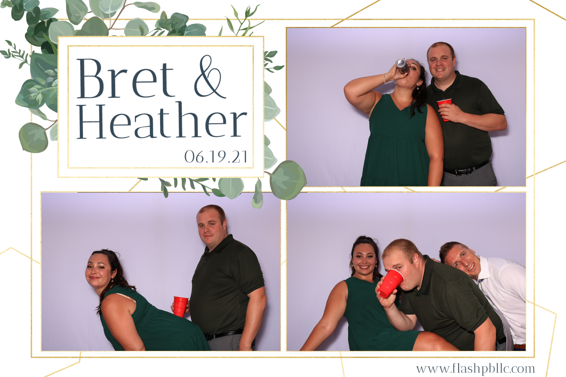 Bret & Heather Bennett | View more photos from the event at v1.boothgallery.com/u/Flash-Photo-Booths/Bret-Heather-Bennett