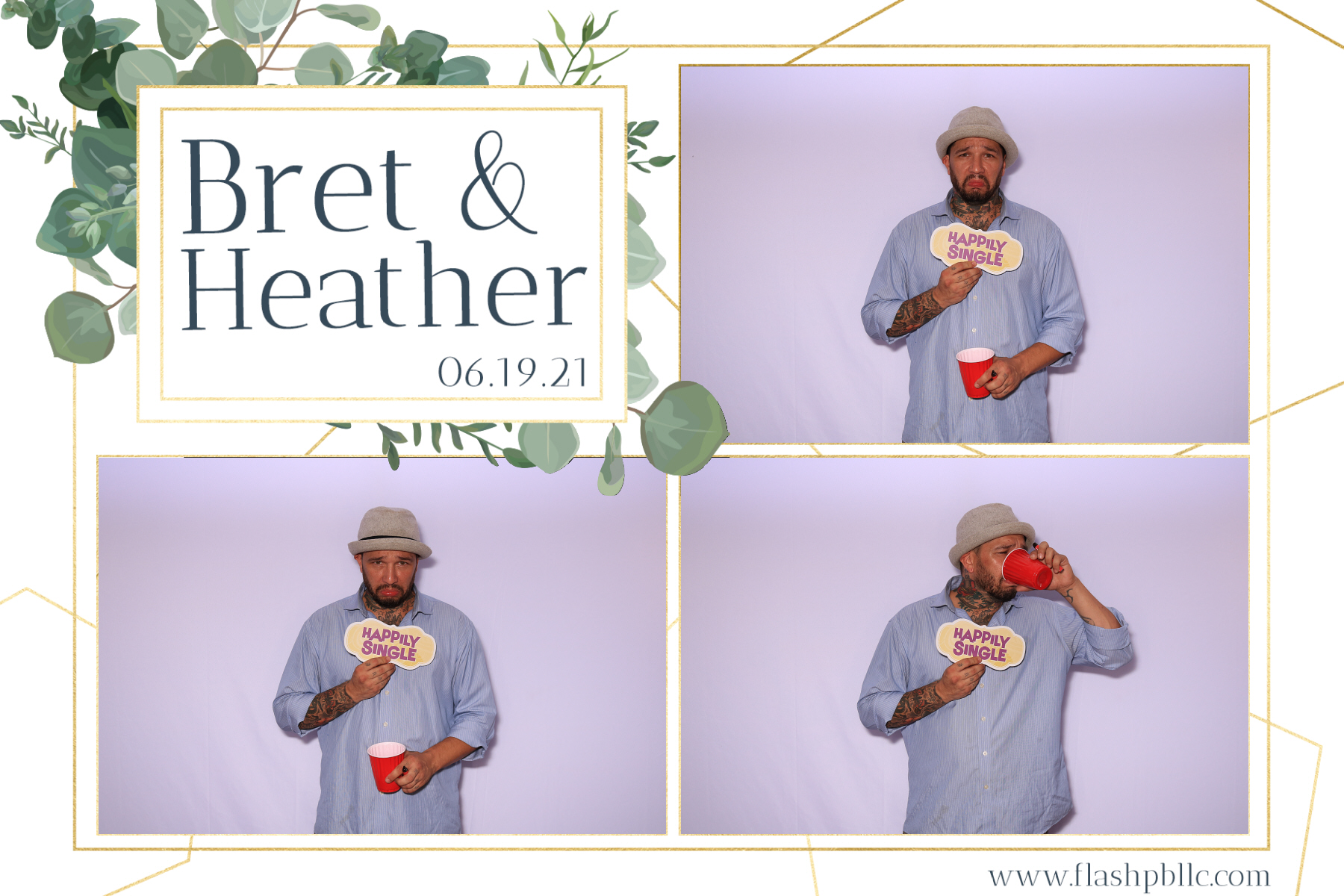 Bret & Heather Bennett | View more photos from the event at v1.boothgallery.com/u/Flash-Photo-Booths/Bret-Heather-Bennett