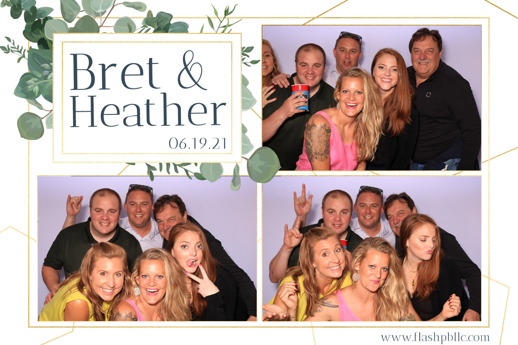Bret & Heather Bennett | View more photos from the event at v1.boothgallery.com/u/Flash-Photo-Booths/Bret-Heather-Bennett