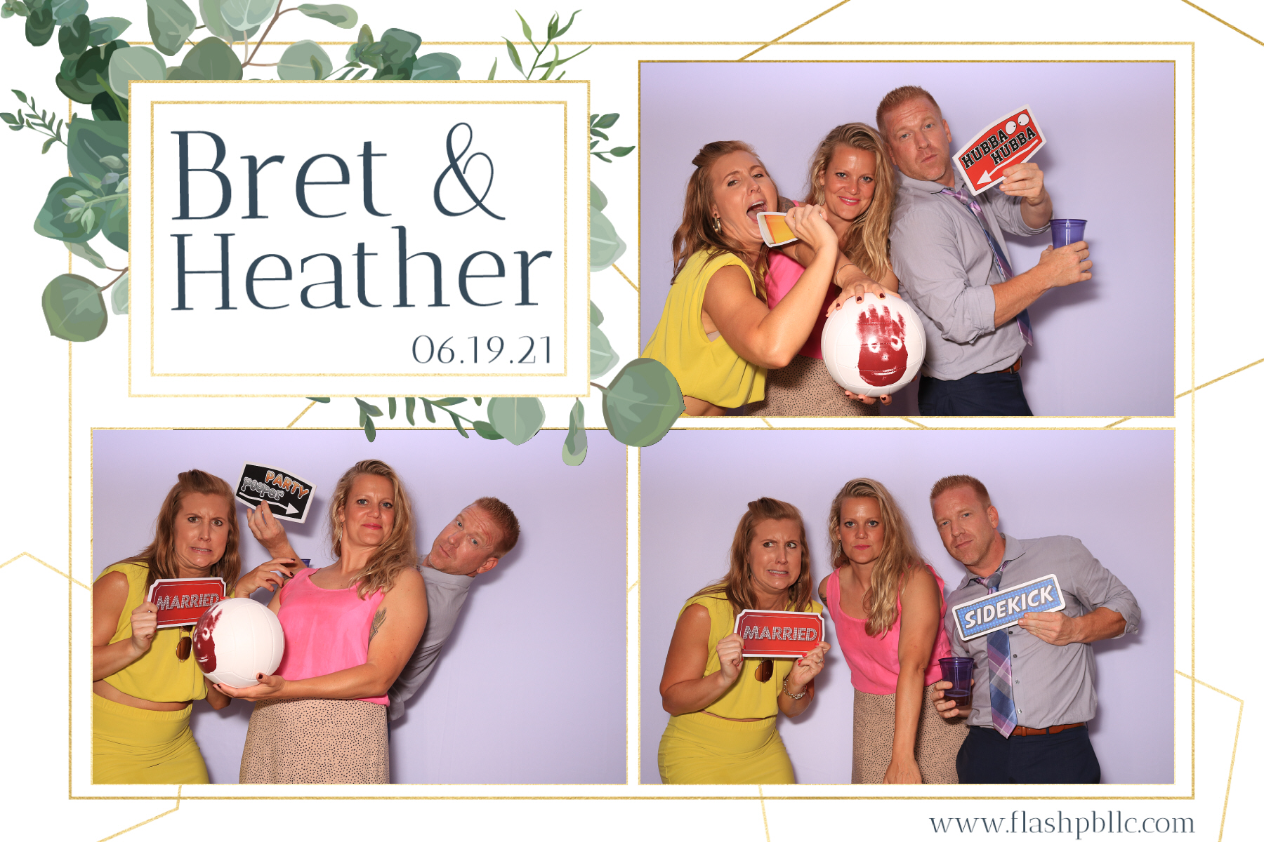 Bret & Heather Bennett | View more photos from the event at v1.boothgallery.com/u/Flash-Photo-Booths/Bret-Heather-Bennett