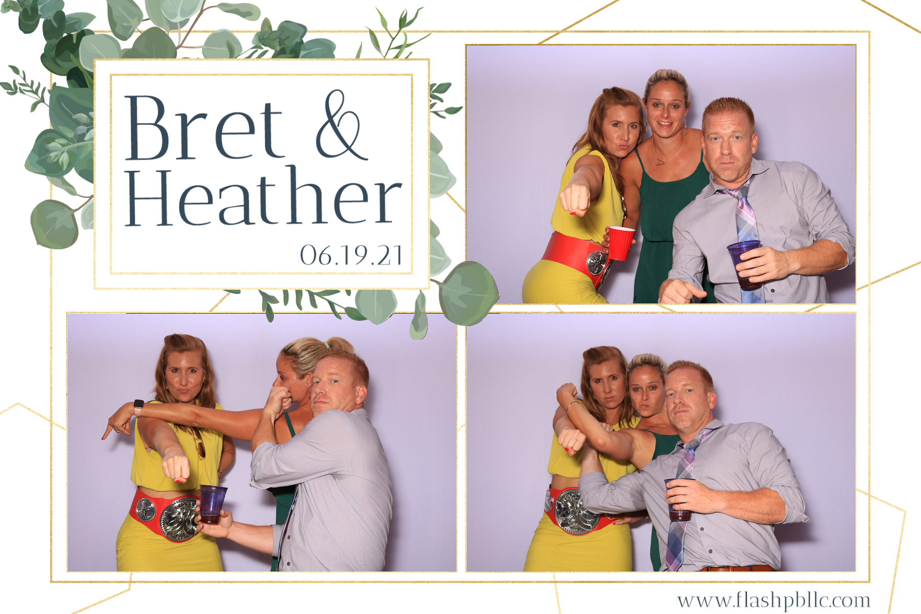 Bret & Heather Bennett | View more photos from the event at v1.boothgallery.com/u/Flash-Photo-Booths/Bret-Heather-Bennett